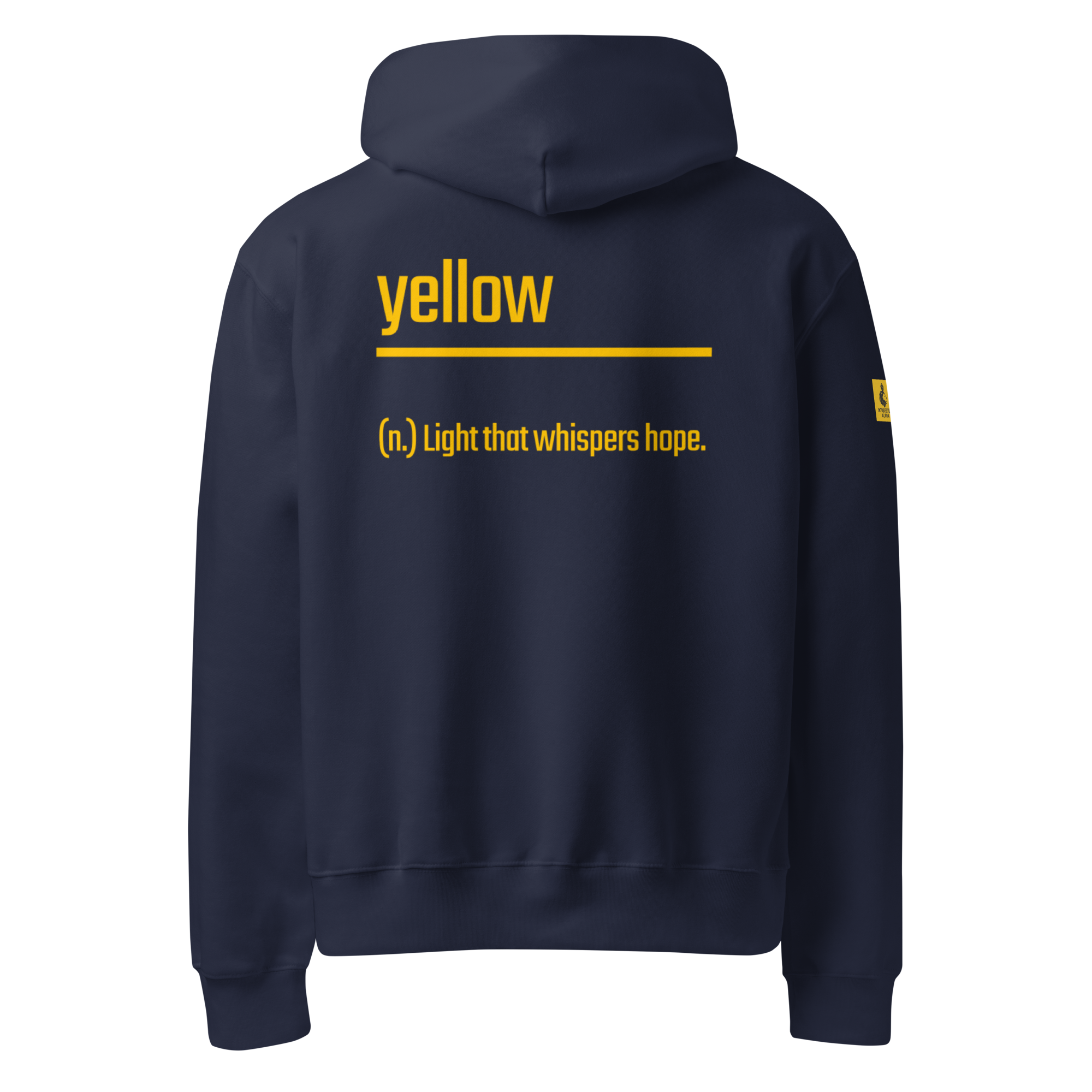 Xantho Philos™ Oversized Hoodie in Navy for men, minimalist heavyweight hoodie with a relaxed streetwear fit