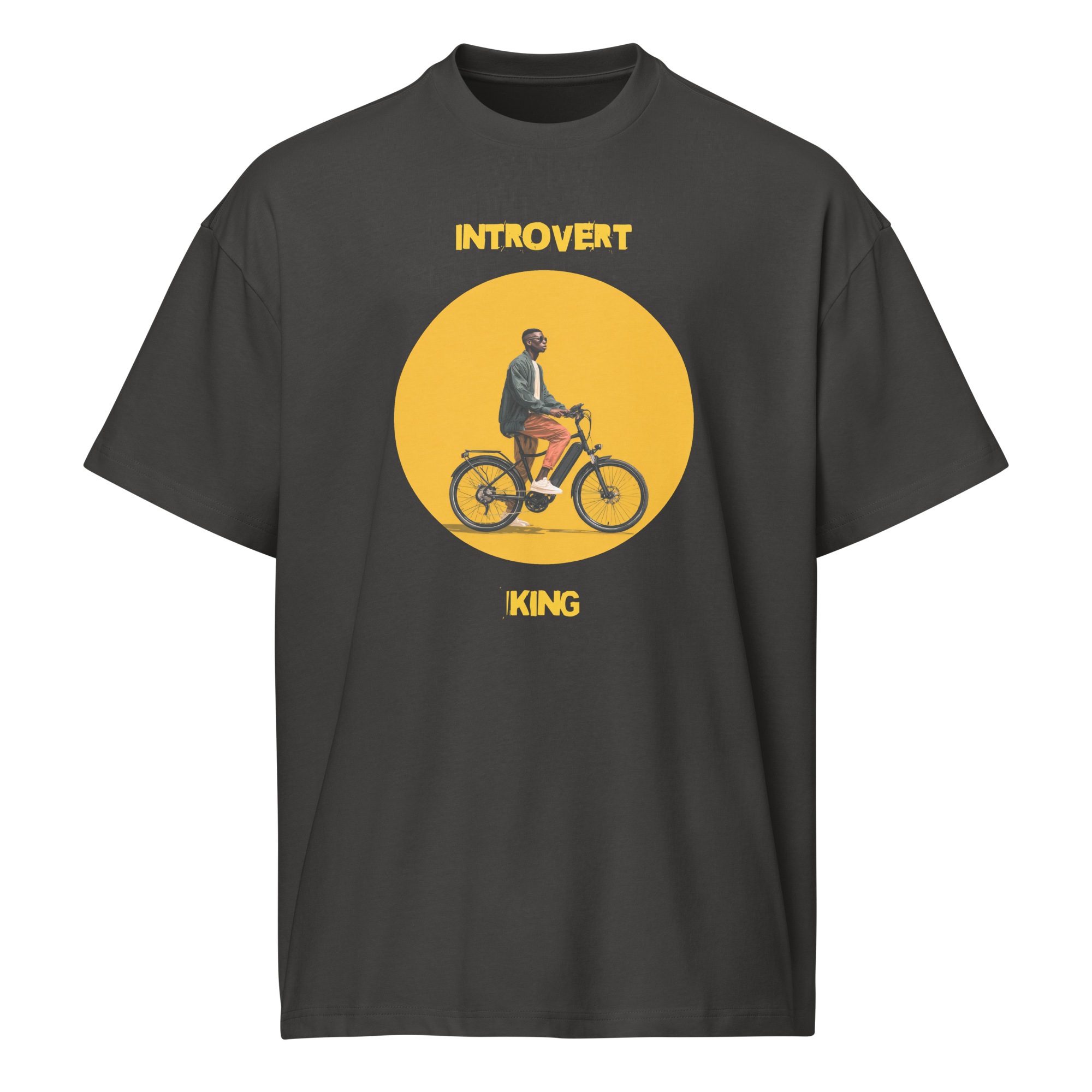 Xantho Philos™ Box Tee in Vintage Black for men, washed boxy T-shirt with a relaxed streetwear silhouette