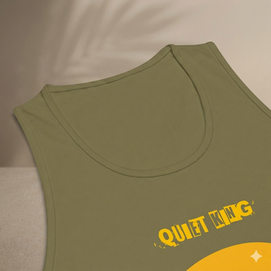 Xantho Philos™ Tank Top in Military Green for men, athletic streetwear tank with a grounded utilitarian tone