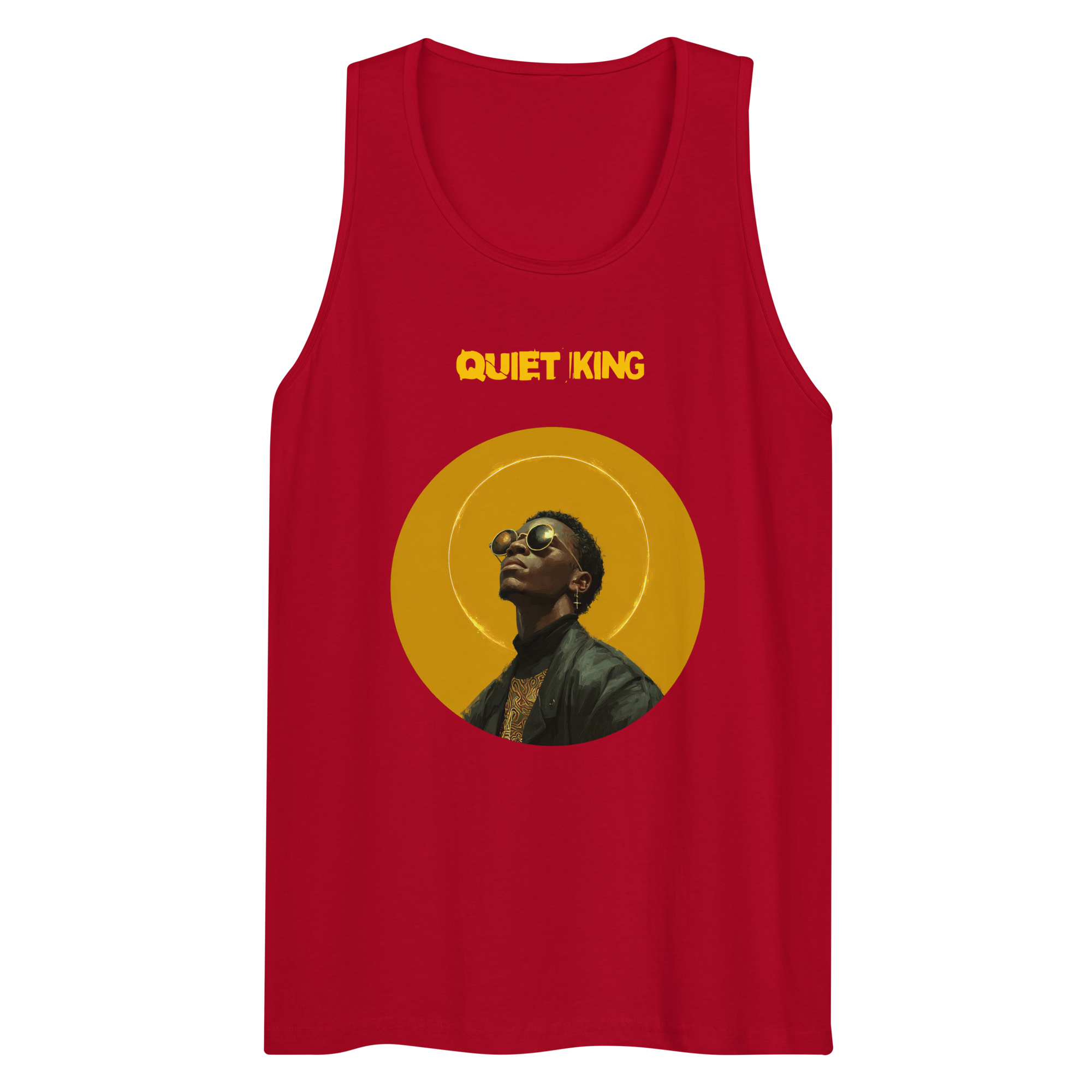 Xantho Philos™ Tank Top in Red for men, bold premium tank top with lightweight streetwear style