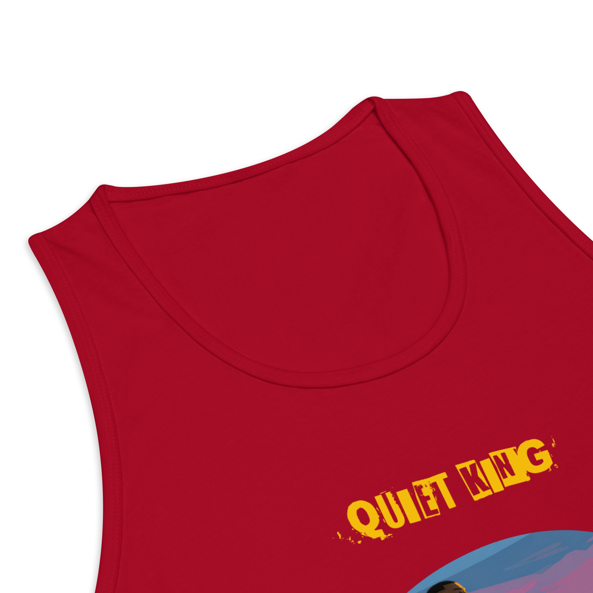 IntrovertedAlpha™ Tank Top in Red for men, bold premium tank top with lightweight streetwear style