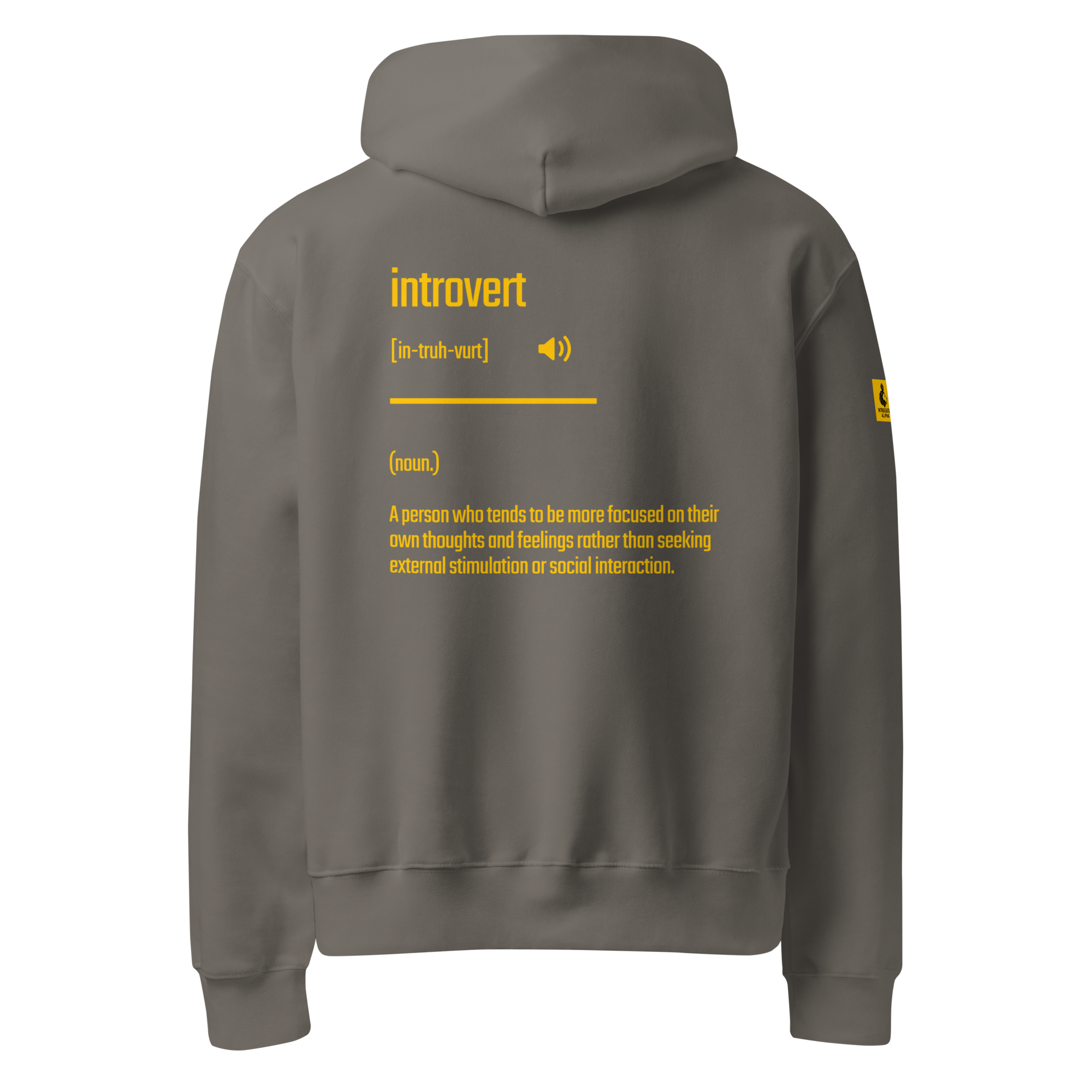 Xantho Philos™ Oversized Hoodie in Asphalt for men, clean minimalist hoodie with premium heavyweight comfort
