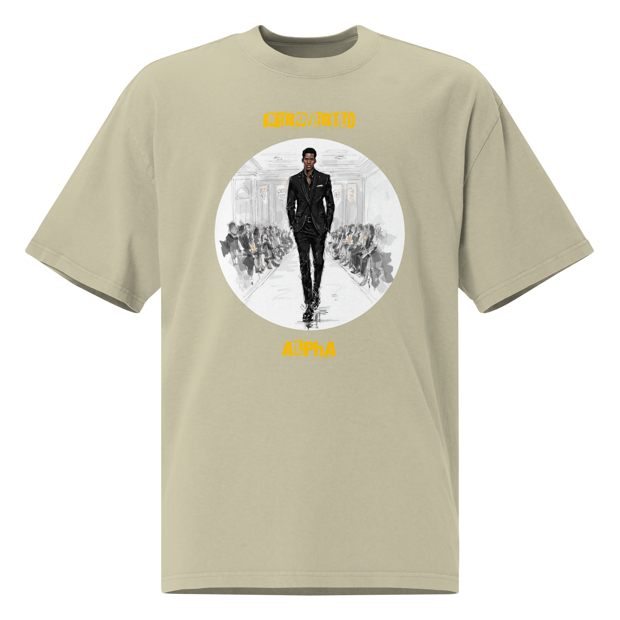 Xantho Philos™ Oversized Faded T-Shirt in Faded Eucalyptus for men, washed green oversized T-shirt with premium casual style