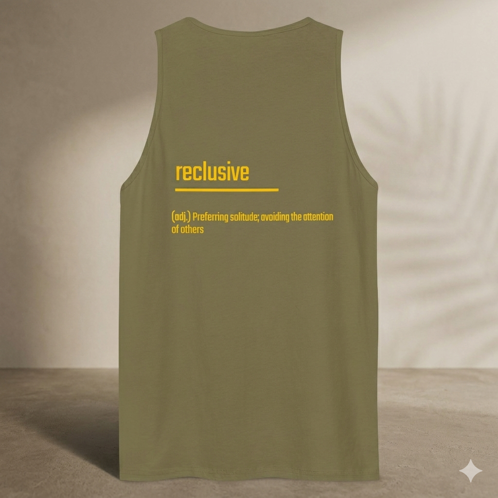 Xantho Philos™ Tank Top in Military Green for men, athletic streetwear tank with a grounded utilitarian tone