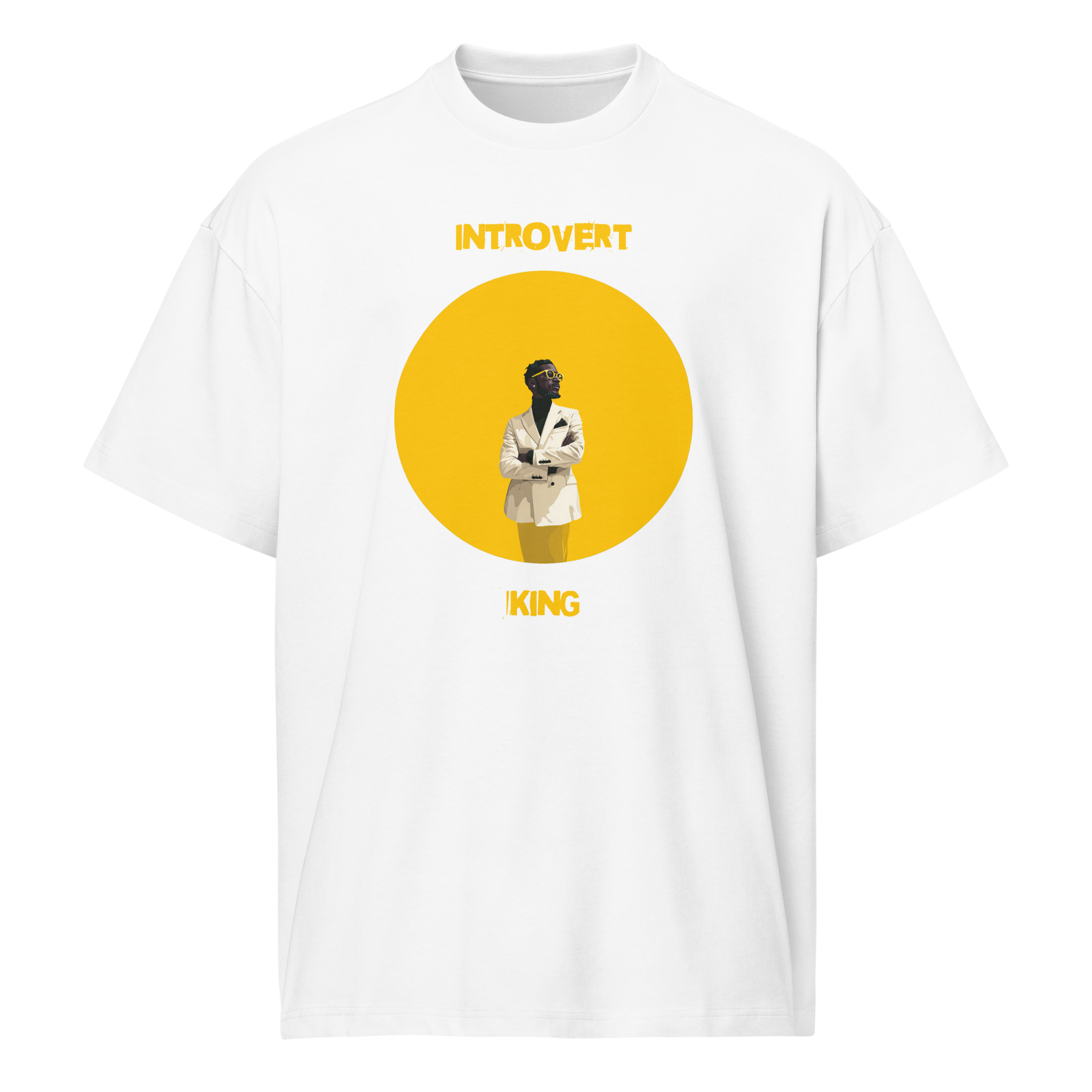Xantho Philos™ Box Tee in White for men, crisp structured box tee with a clean premium finish