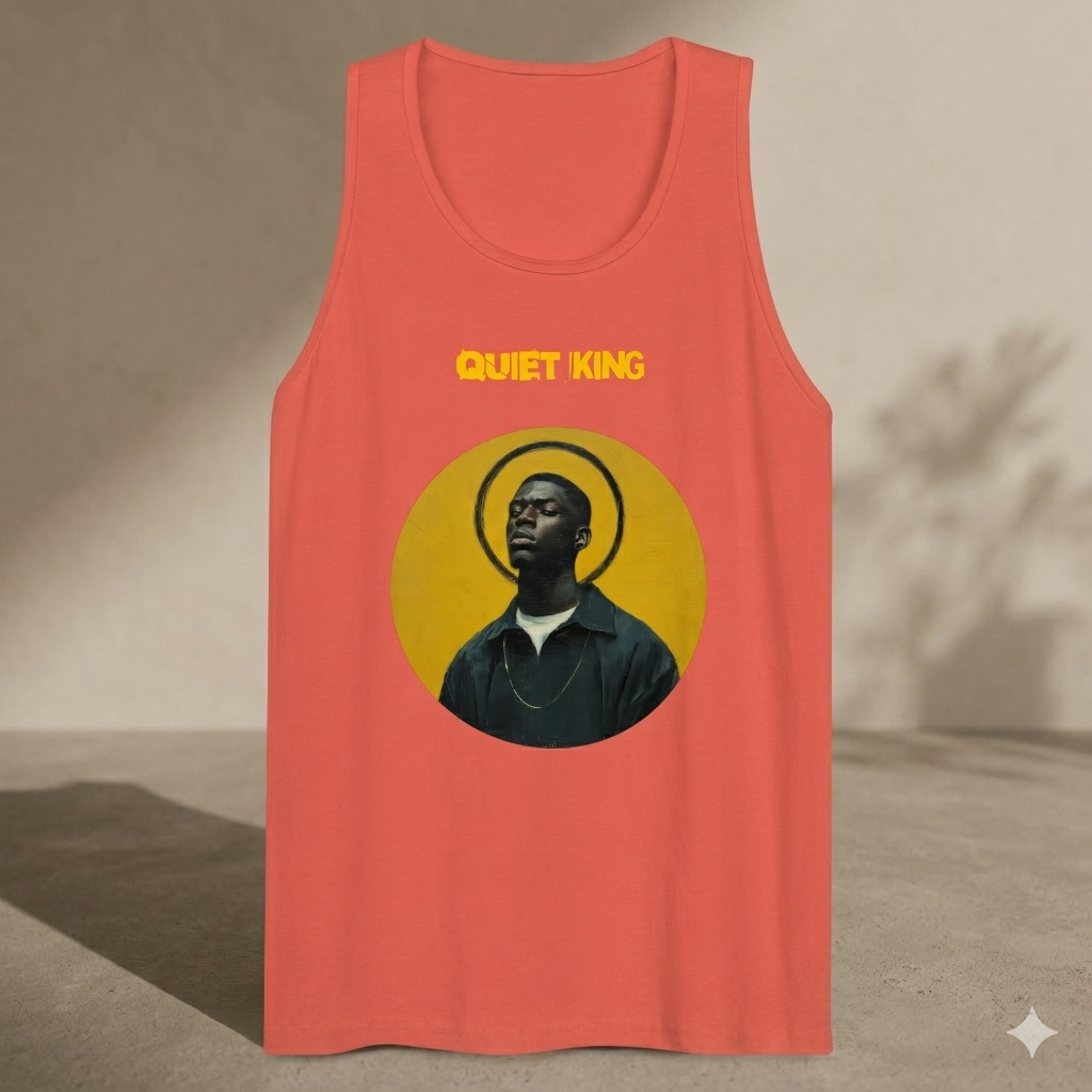 Xantho Philos™ Tank Top in Coral for men, lightweight summer tank top with a vibrant casual tone