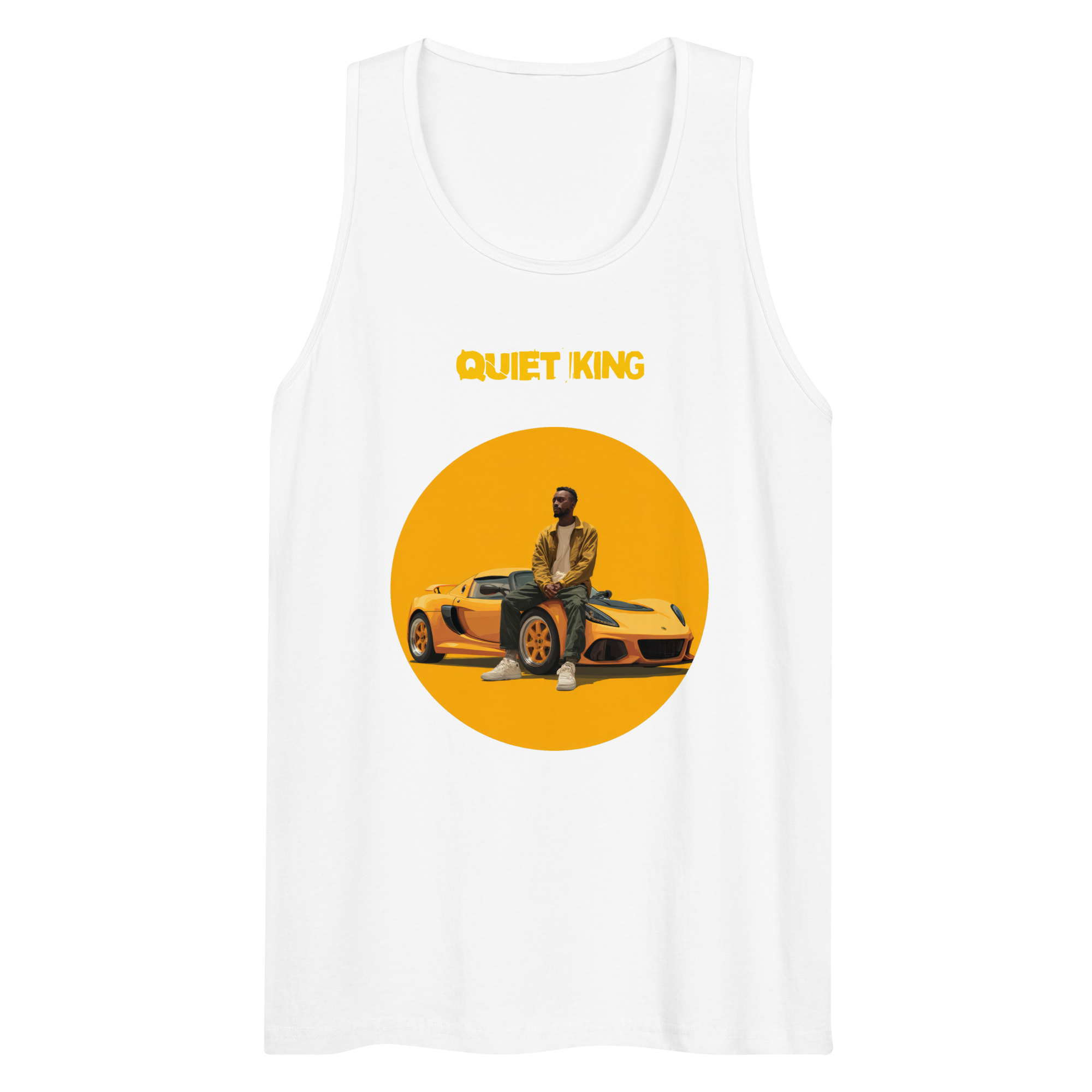 Xantho Philos™ Tank Top in White for men, crisp minimalist tank top with a breathable everyday fit