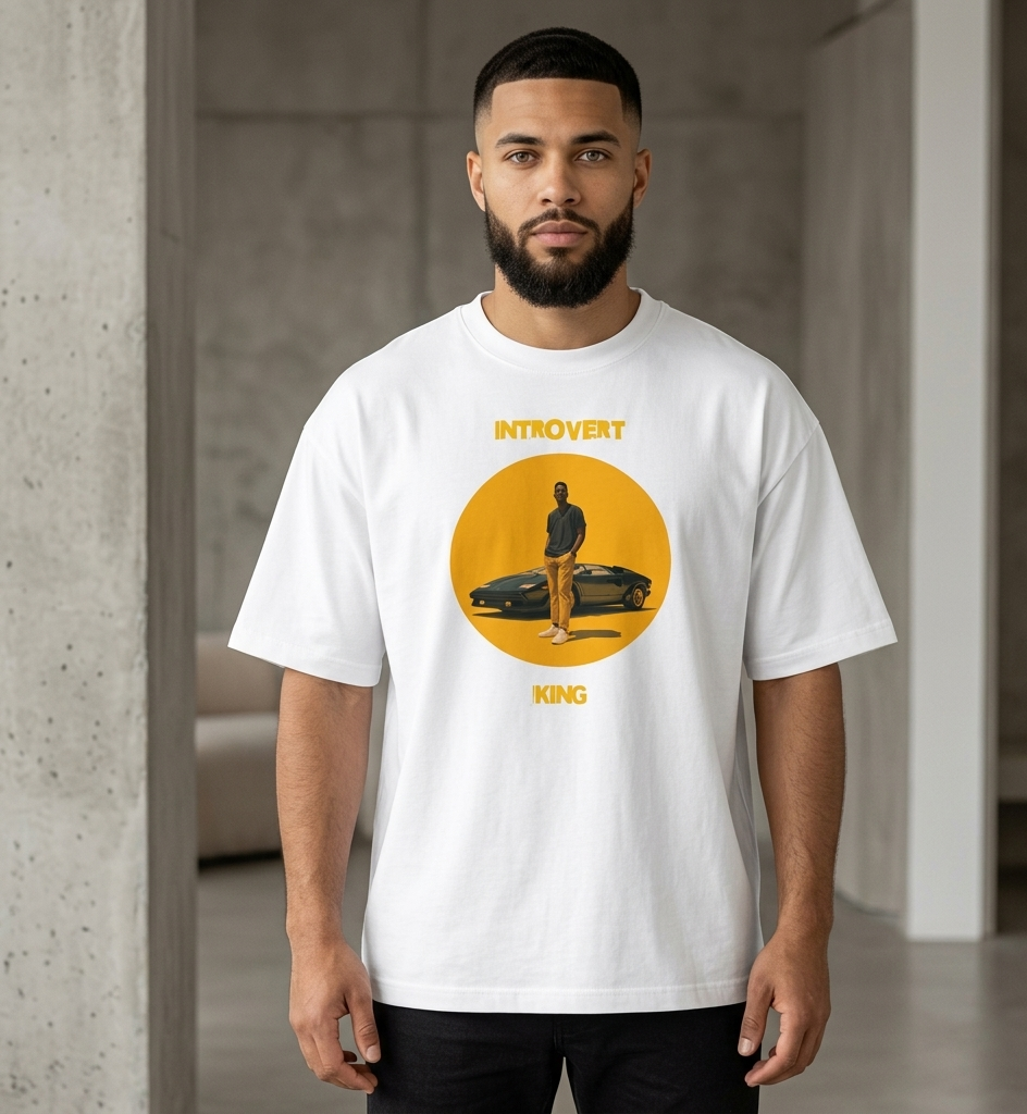 Xantho Philos™ Box Tee in White for men, crisp structured box tee with a clean premium finish