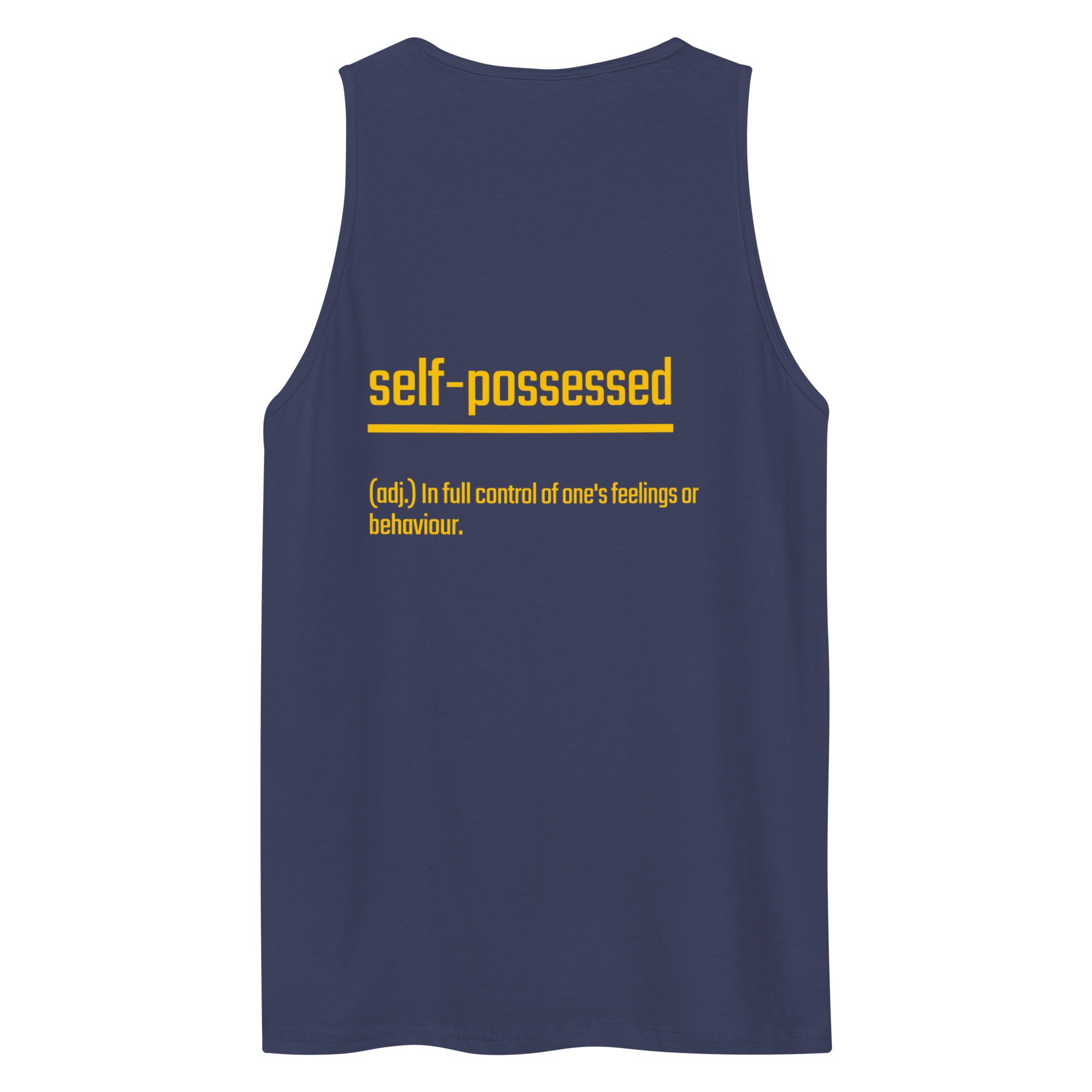 IntrovertedAlpha™ Tank Top in Harbor Blue for men, lightweight premium tank top with a clean casual tone
