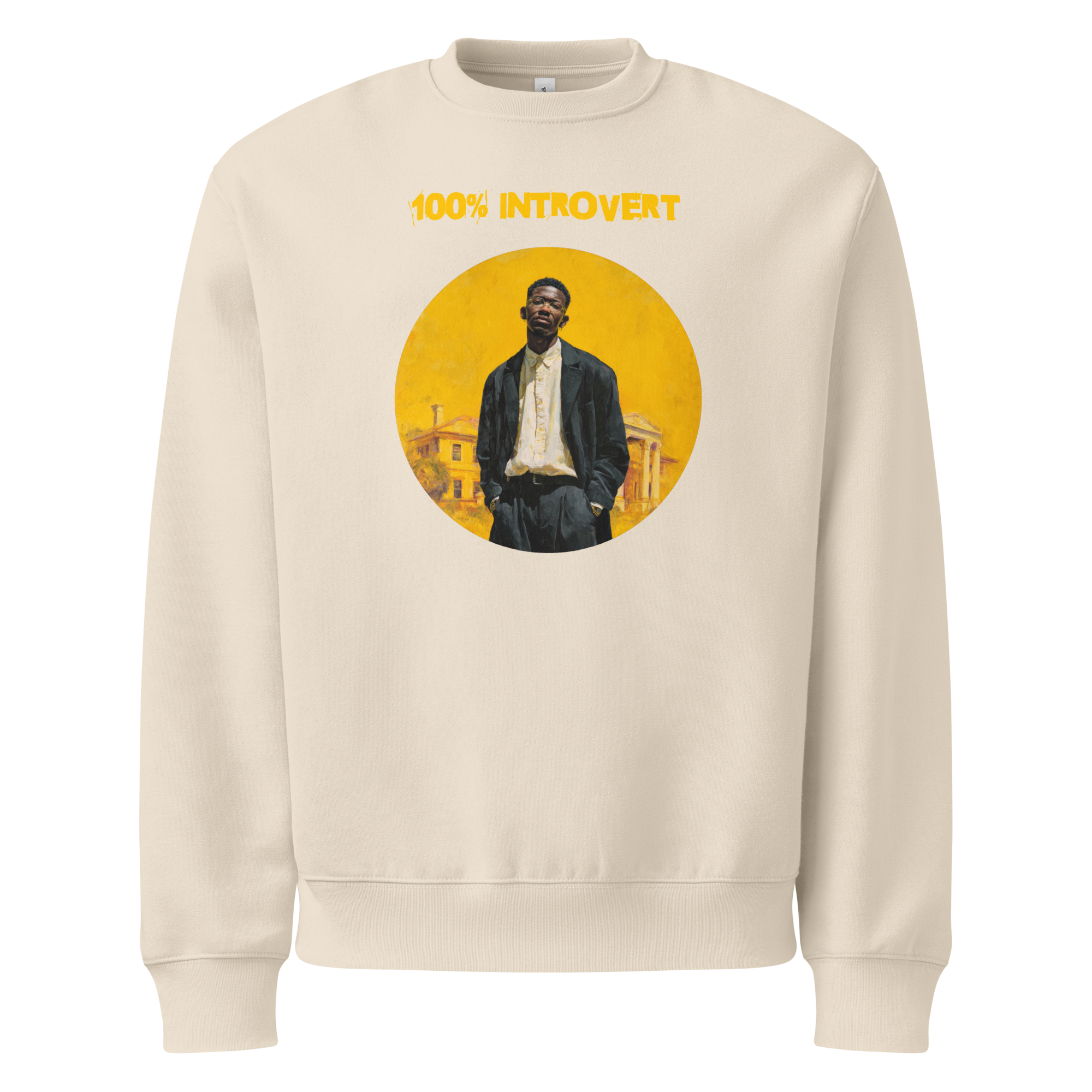 Xantho Philos™ Oversized Sweatshirt in Dust for men, soft neutral sweatshirt with a relaxed oversized fit
