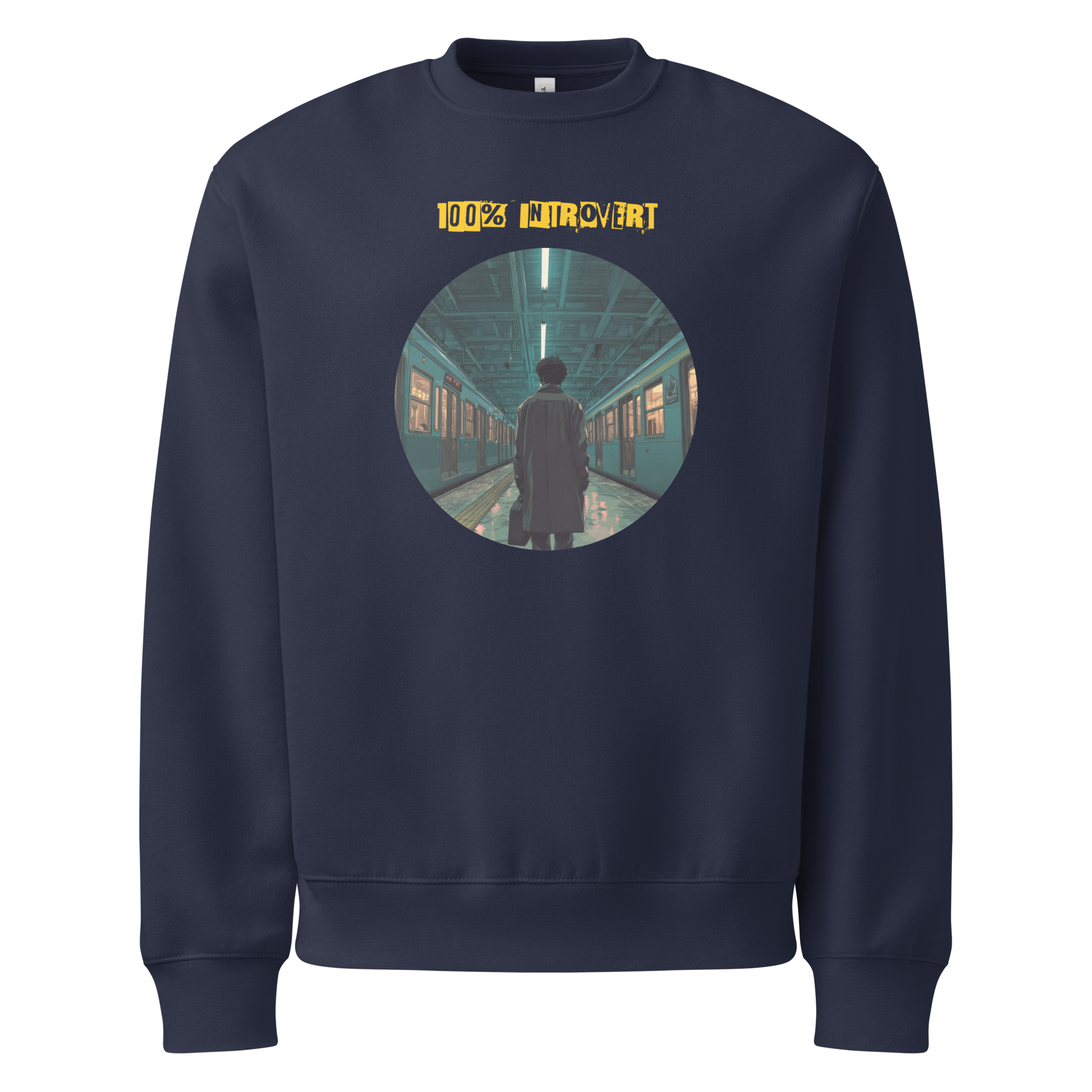 Xantho Philos™ Oversized Sweatshirt in Navy for men, minimalist premium sweatshirt with everyday streetwear style
