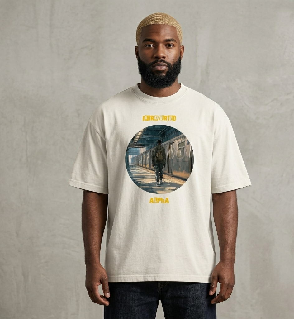 IntrovertedAlpha™ Oversized Faded T-Shirt — ISTJ Edition 020