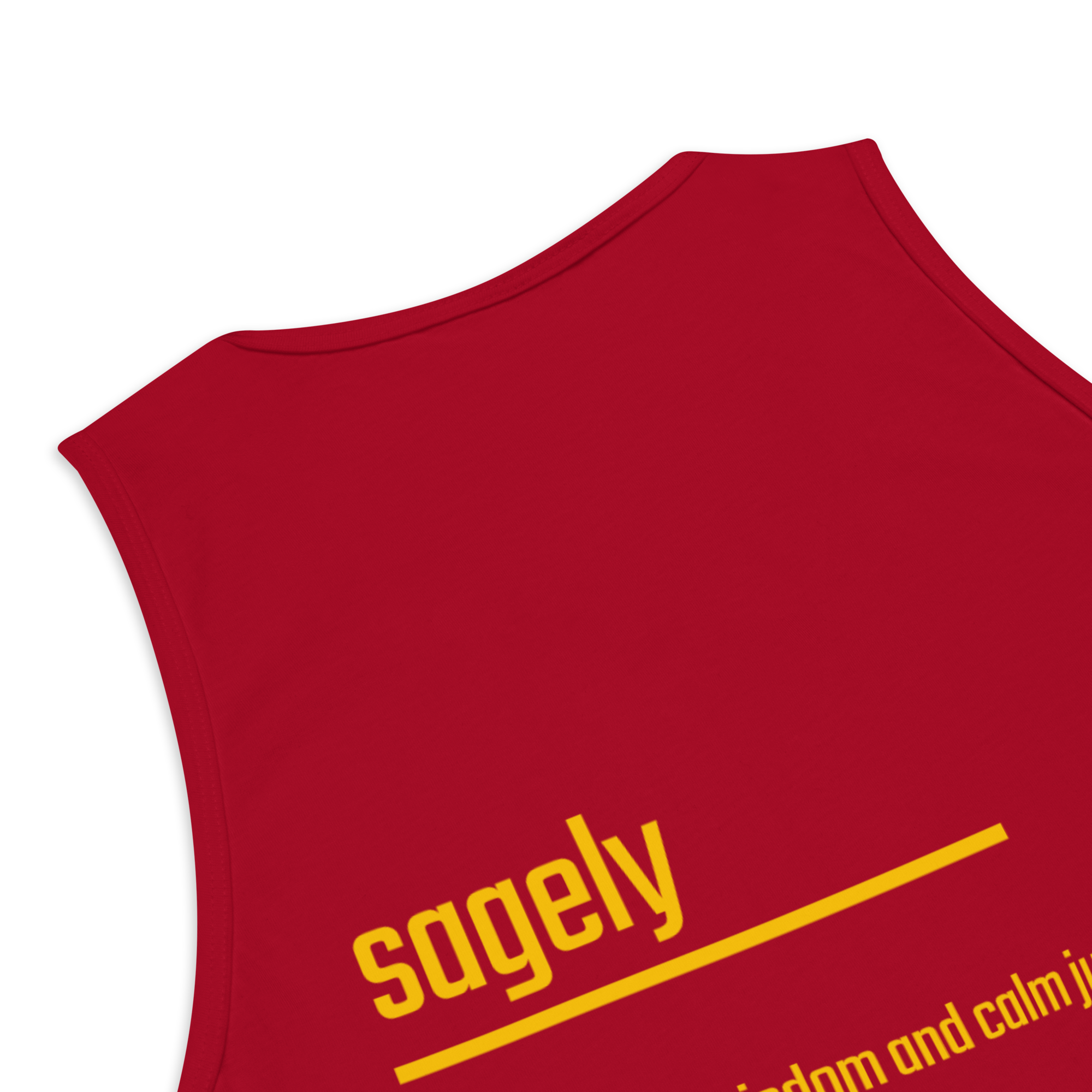 IntrovertedAlpha™ Tank Top in Red for men, bold premium tank top with lightweight streetwear style