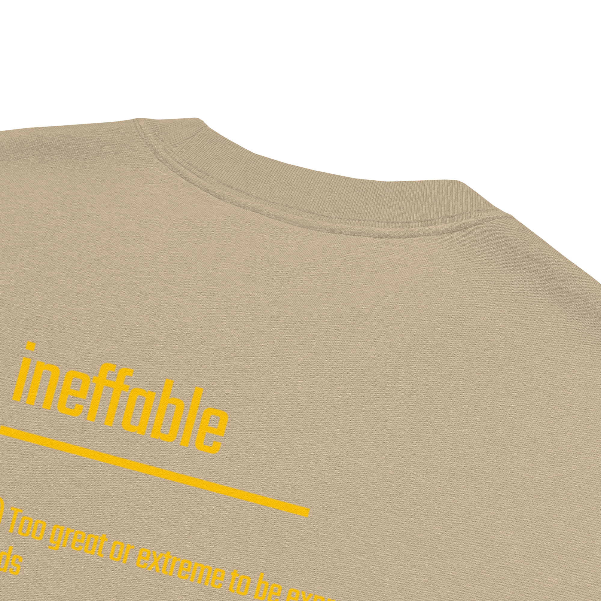 Xantho Philos™ Oversized Faded T-Shirt in Faded Khaki for men, neutral oversized T-shirt with casual streetwear style