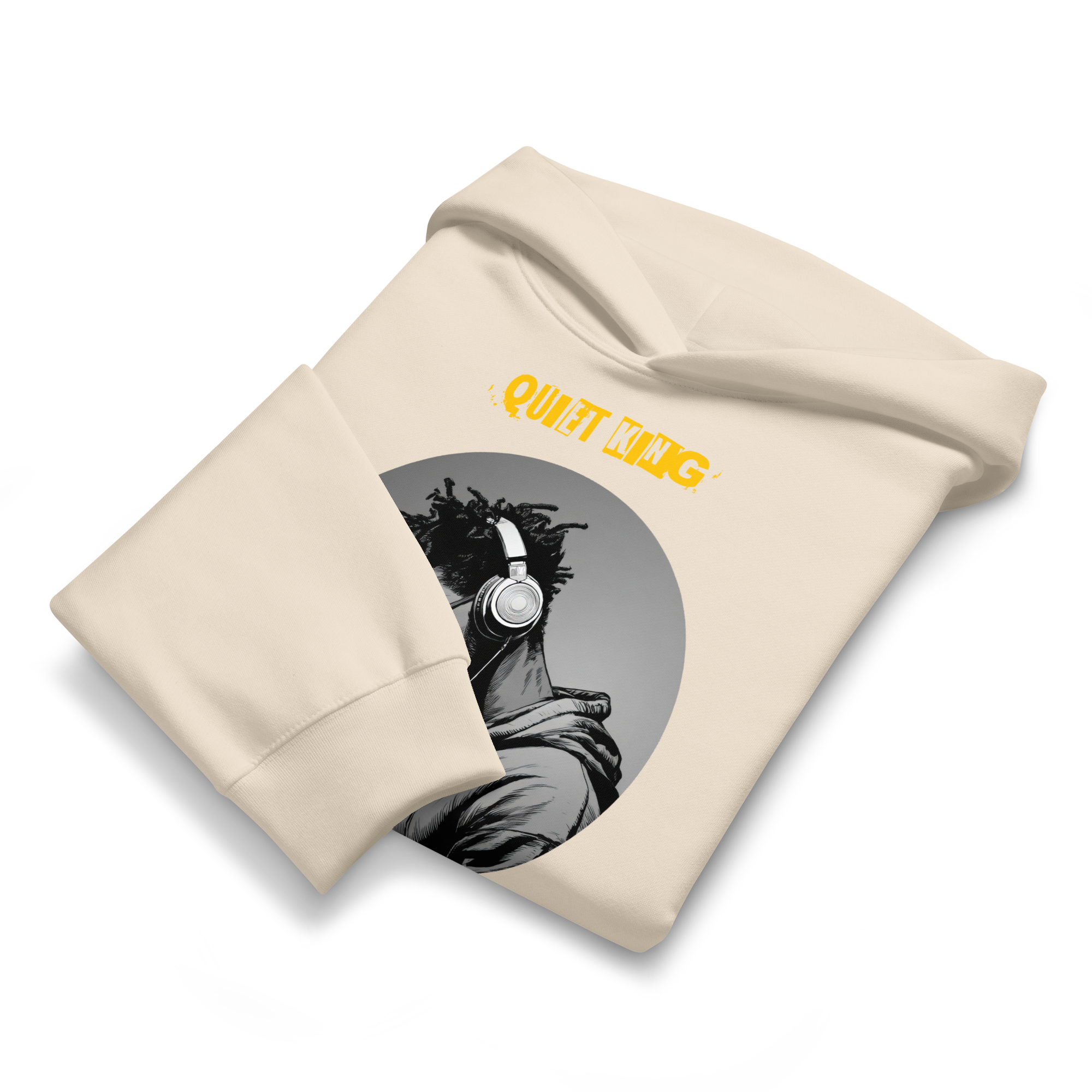 Xantho Philos™ Oversized Hoodie in Dust for men, soft neutral heavyweight hoodie with a relaxed fit