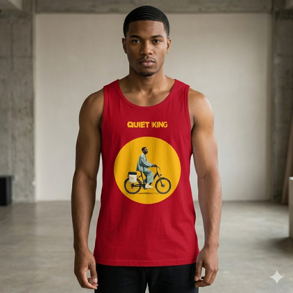 Xantho Philos™ Tank Top in Red for men, bold premium tank top with lightweight streetwear style