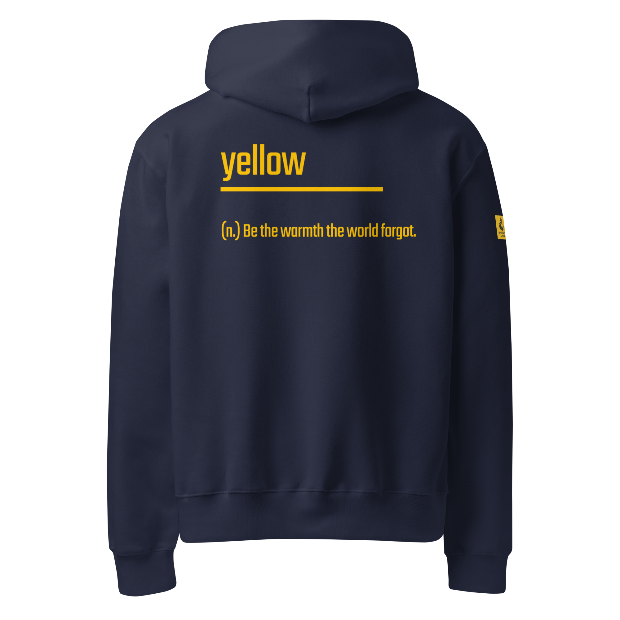 Xantho Philos™ Oversized Hoodie in Navy for men, minimalist heavyweight hoodie with a relaxed streetwear fit