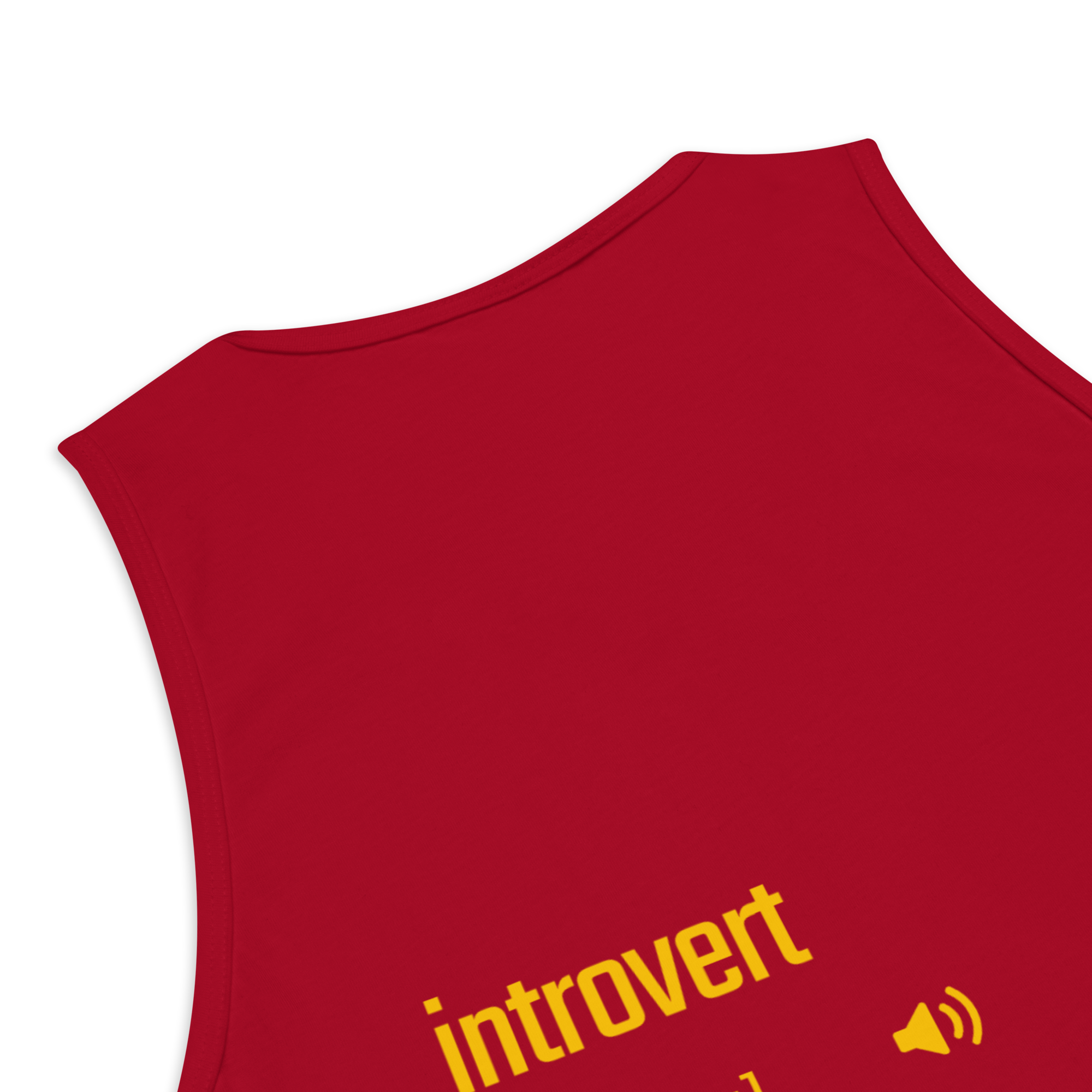 IntrovertedAlpha™ Tank Top in Red for men, bold premium tank top with lightweight streetwear style