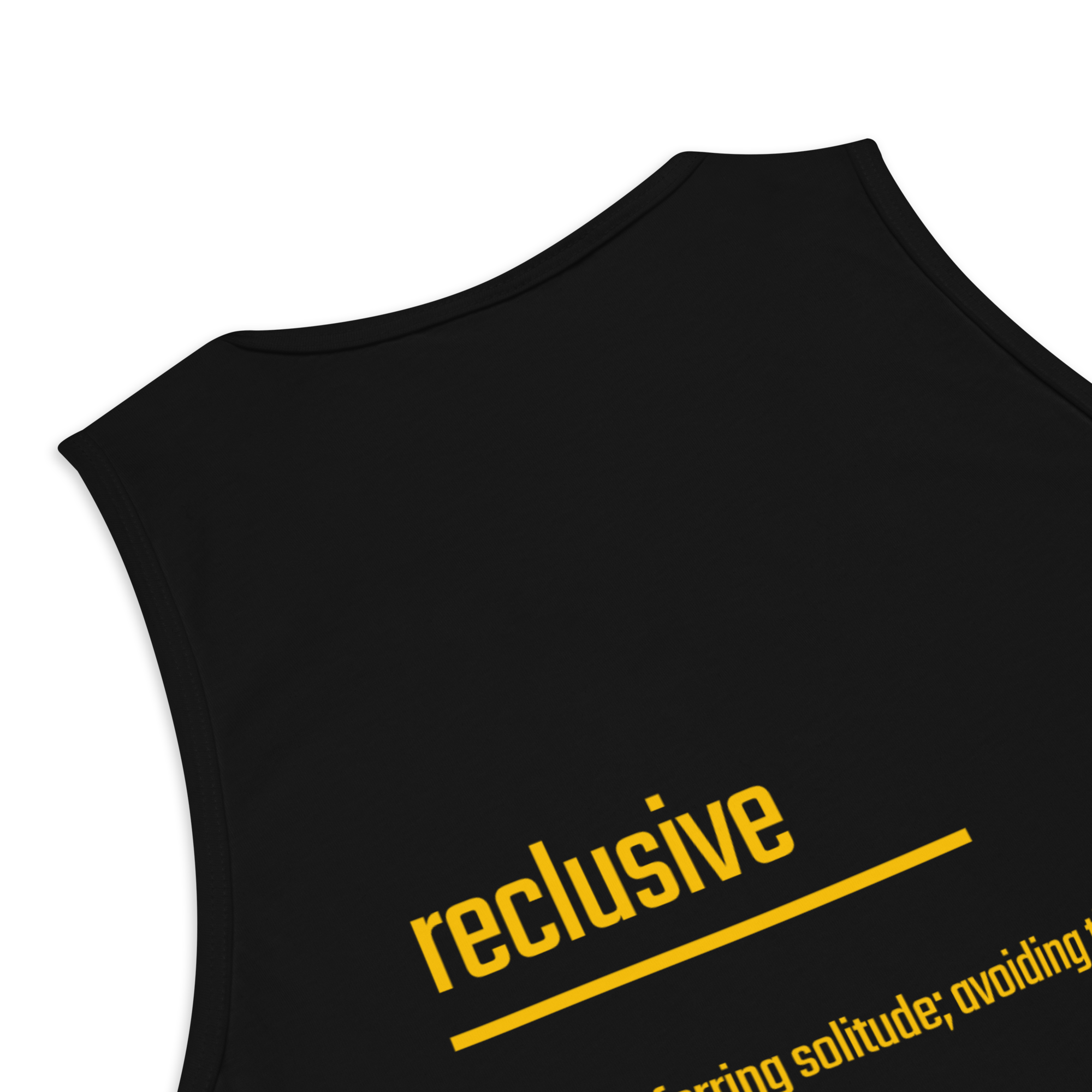IntrovertedAlpha™ Tank Top in Black for men, premium everyday tank with a clean athletic fit