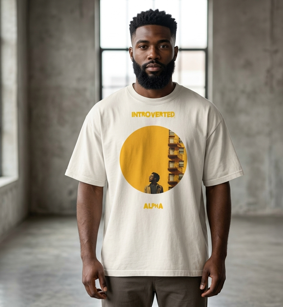 Xantho Philos™ Oversized Faded T-Shirt in Faded Bone for men, soft neutral oversized T-shirt with a minimalist streetwear feel