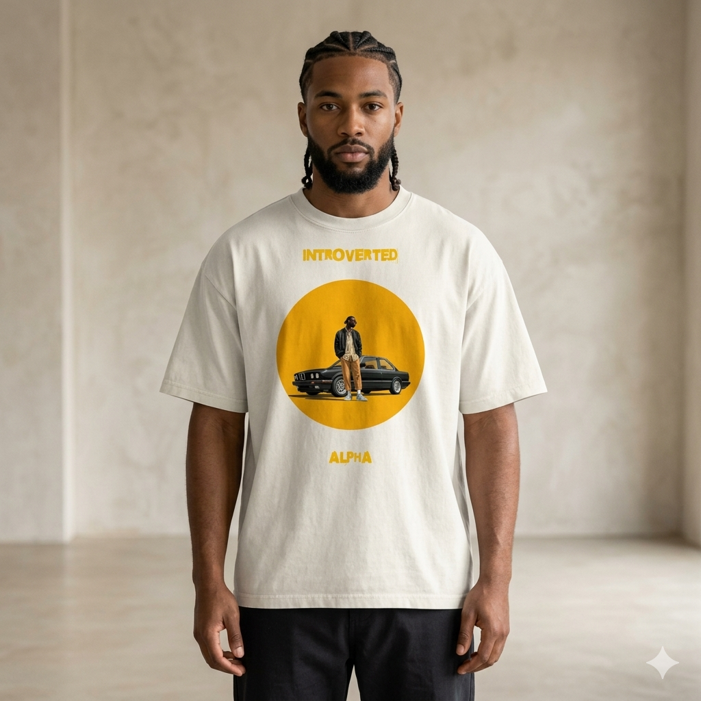 Xantho Philos™ Oversized Faded T-Shirt in Faded Bone for men, soft neutral oversized T-shirt with a minimalist streetwear feel