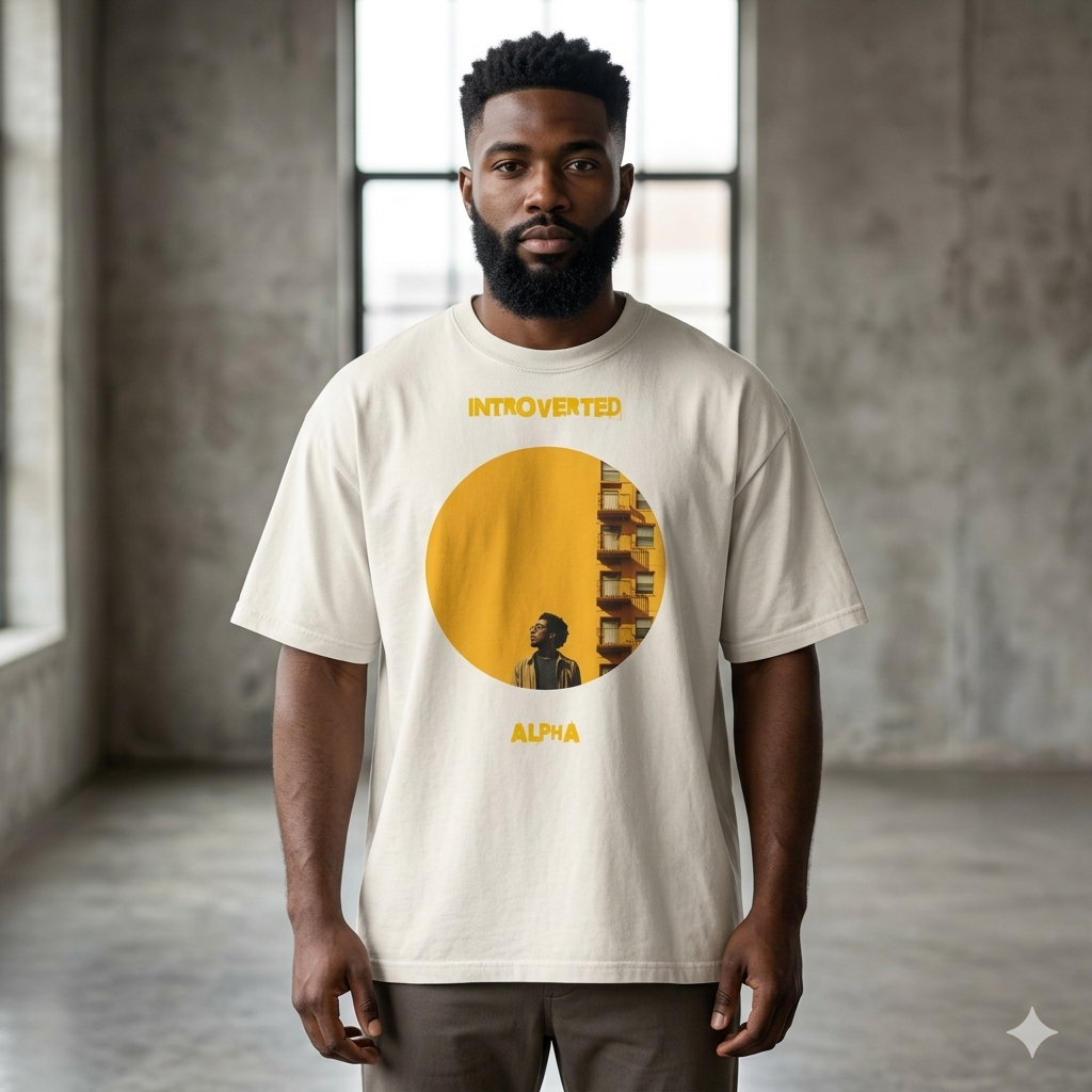 Xantho Philos™ Oversized Faded T-Shirt in Faded Bone for men, soft neutral oversized T-shirt with a minimalist streetwear feel