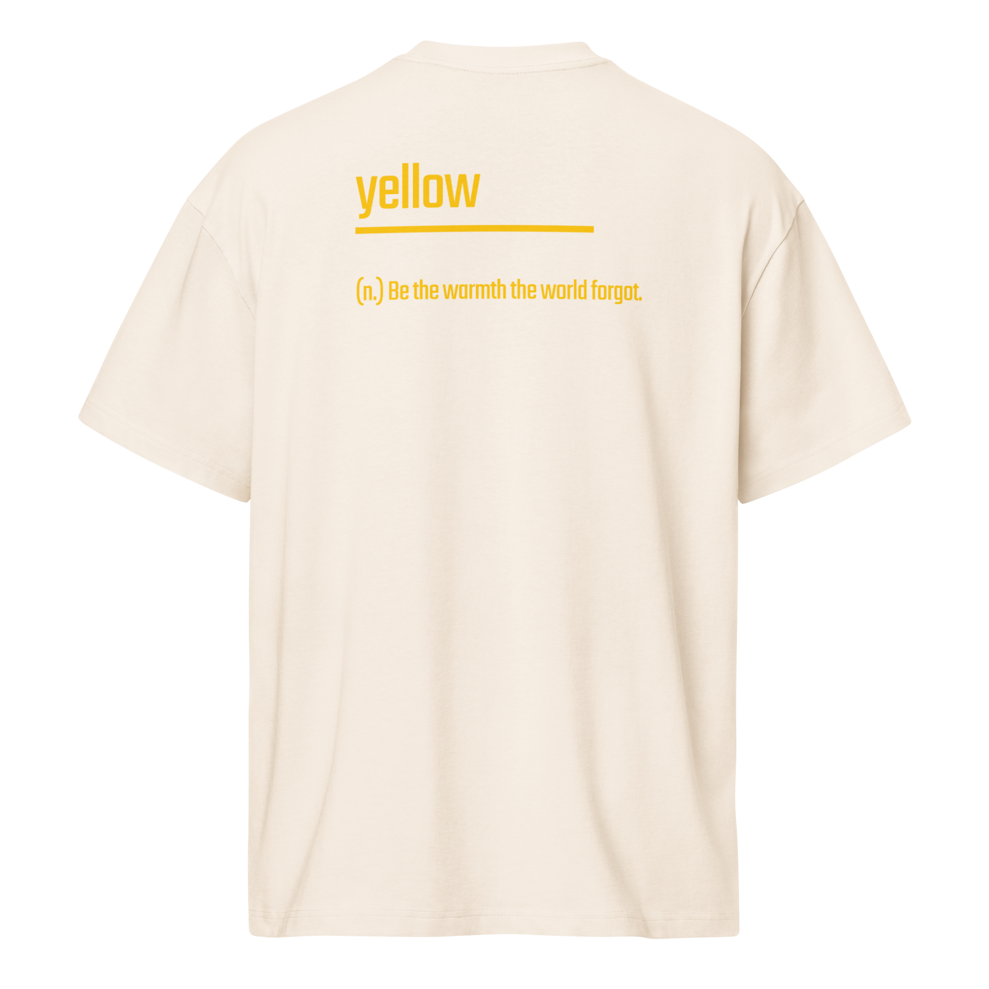 Xantho Philos™ Box Tee in Vintage White for men, soft-toned box tee with a minimalist oversized fit