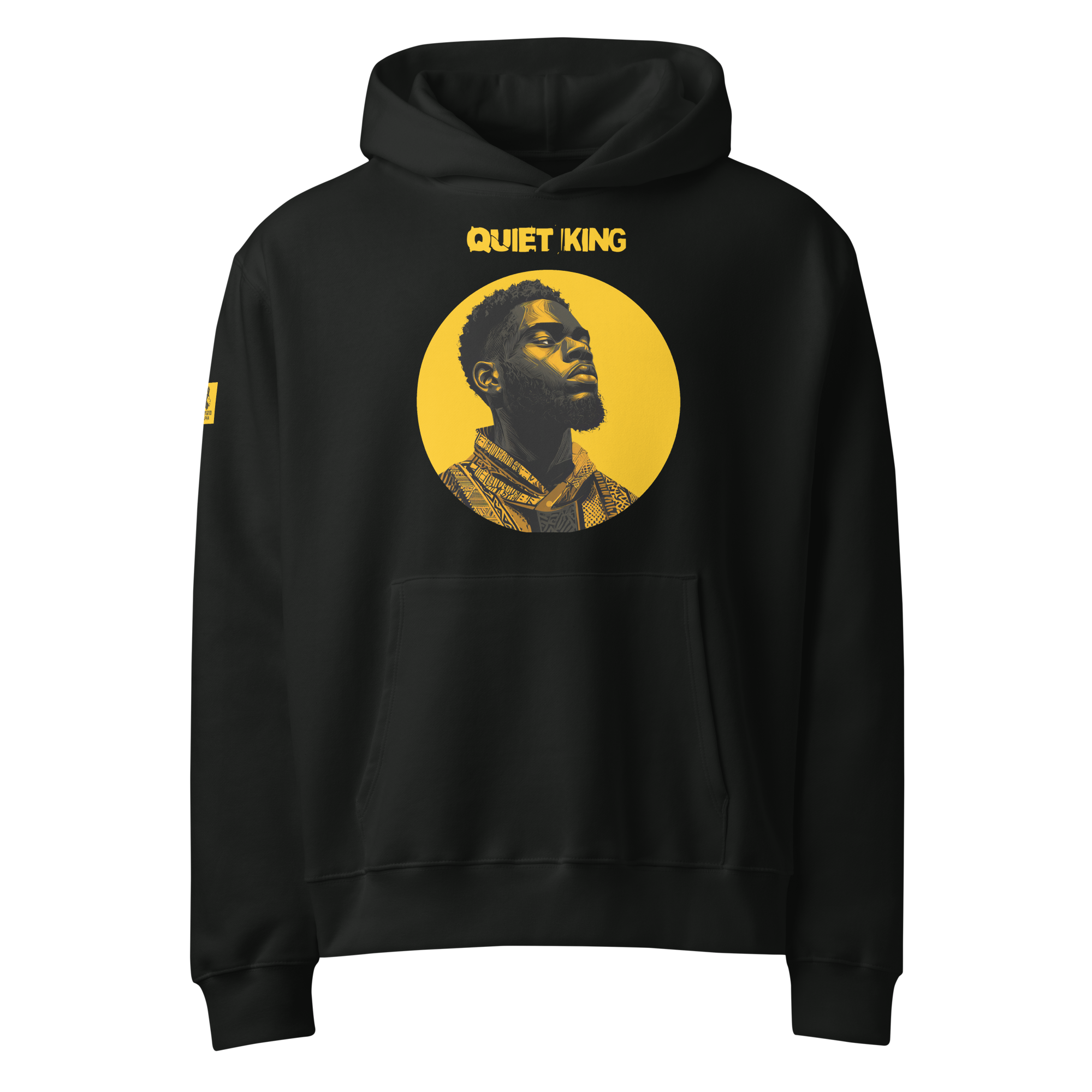 Xantho Philos™ Oversized Hoodie in Vintage Black for men, premium heavyweight streetwear with a relaxed oversized fit