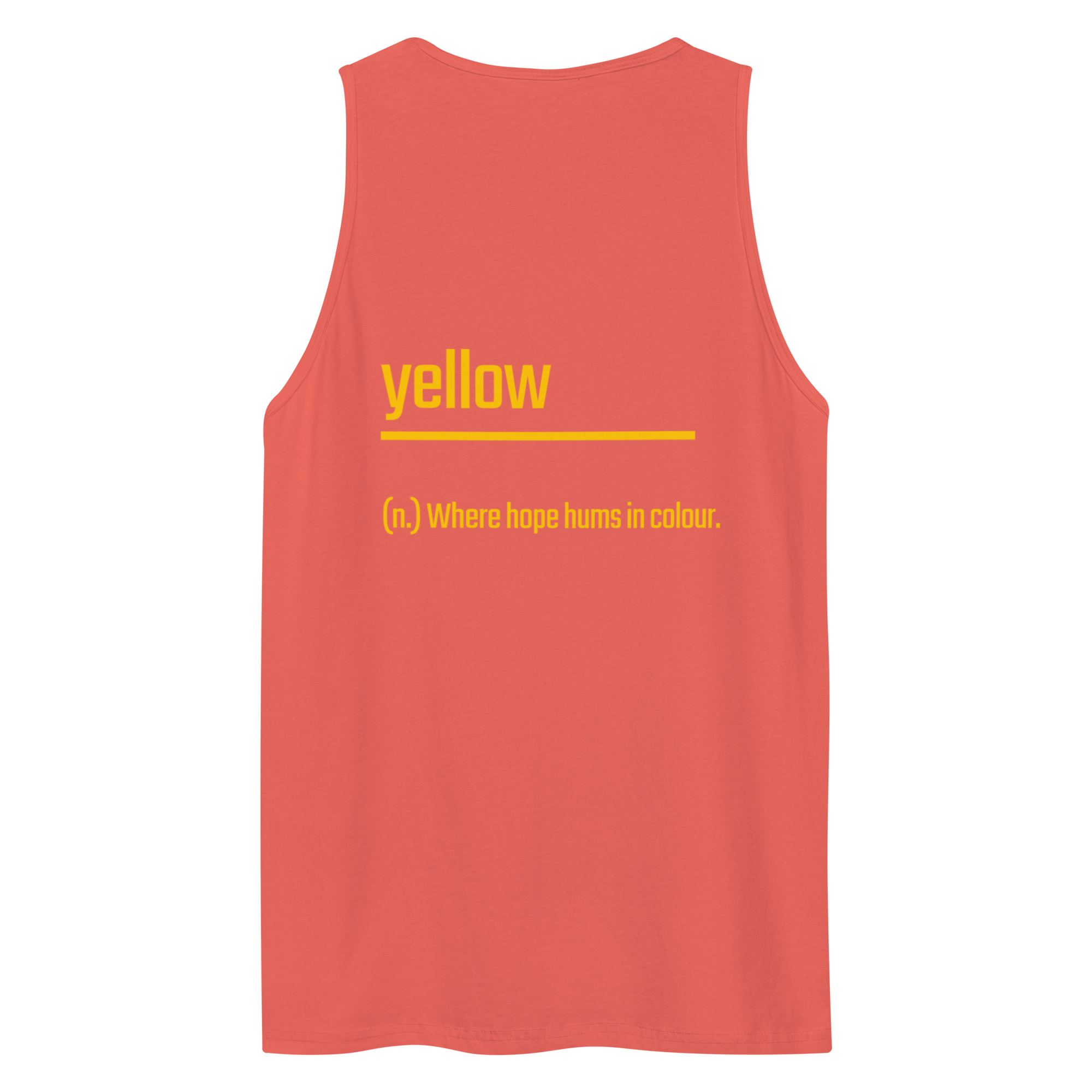Xantho Philos™ Tank Top in Coral for men, lightweight summer tank top with a vibrant casual tone