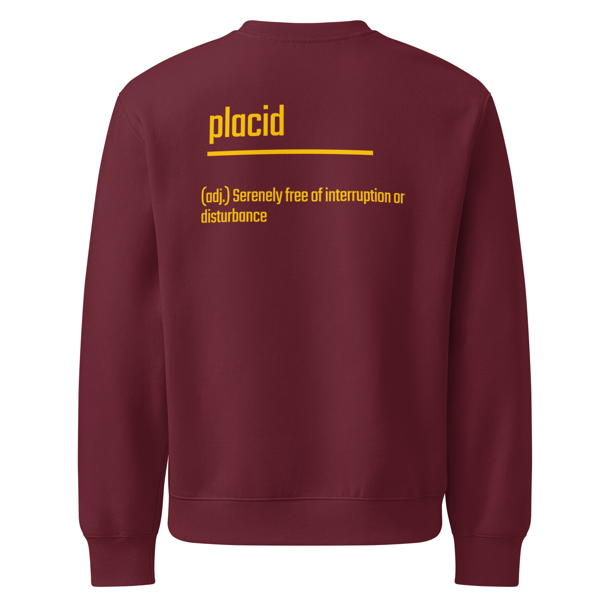 IntrovertedAlpha™ Oversized Sweatshirt in Maroon for men, rich-toned oversized sweatshirt with heavyweight comfort