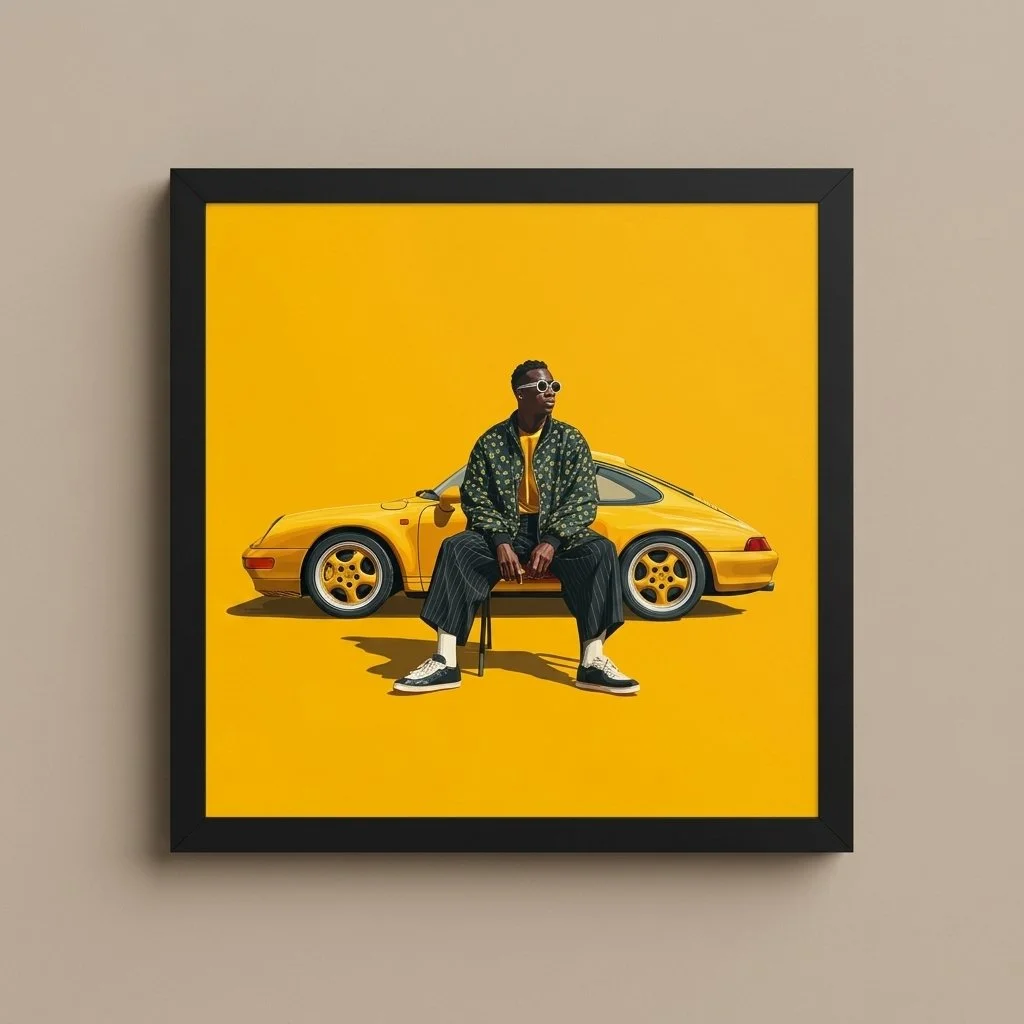 Quiet Confidence — Premium Luster Framed Wall Art