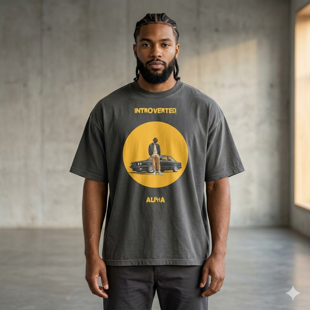 Xantho Philos™ Oversized Faded T-Shirt in Faded Black for men, vintage-wash streetwear with a relaxed oversized fit