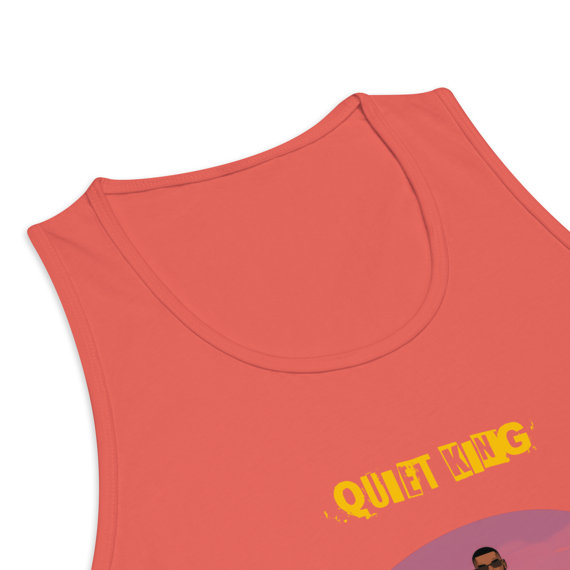 Xantho Philos™ Tank Top in Coral for men, lightweight summer tank top with a vibrant casual tone