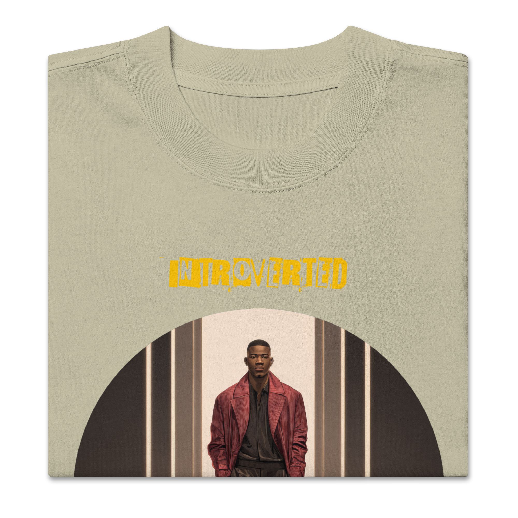 Xantho Philos™ Oversized Faded T-Shirt in Faded Eucalyptus for men, washed green oversized T-shirt with premium casual style
