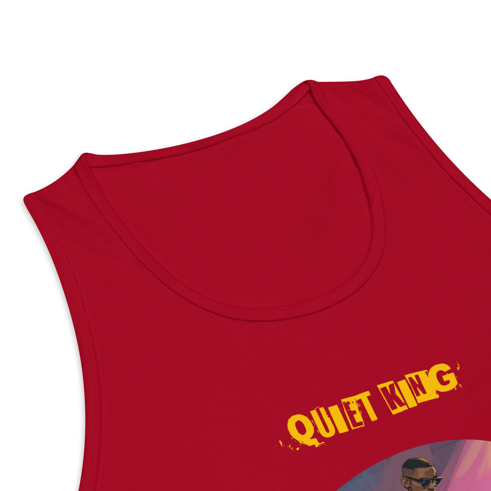 IntrovertedAlpha™ Tank Top in Red for men, bold premium tank top with lightweight streetwear style