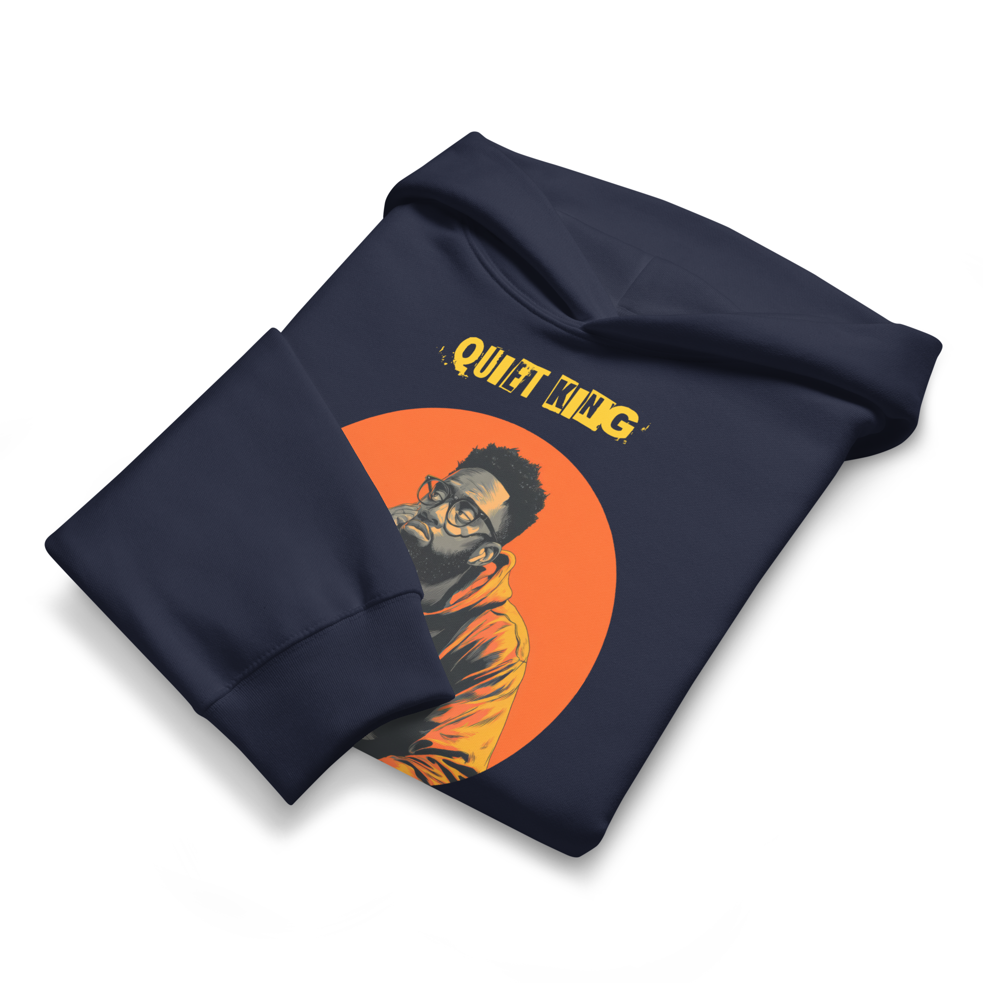 Xantho Philos™ Oversized Hoodie in Navy for men, minimalist heavyweight hoodie with a relaxed streetwear fit