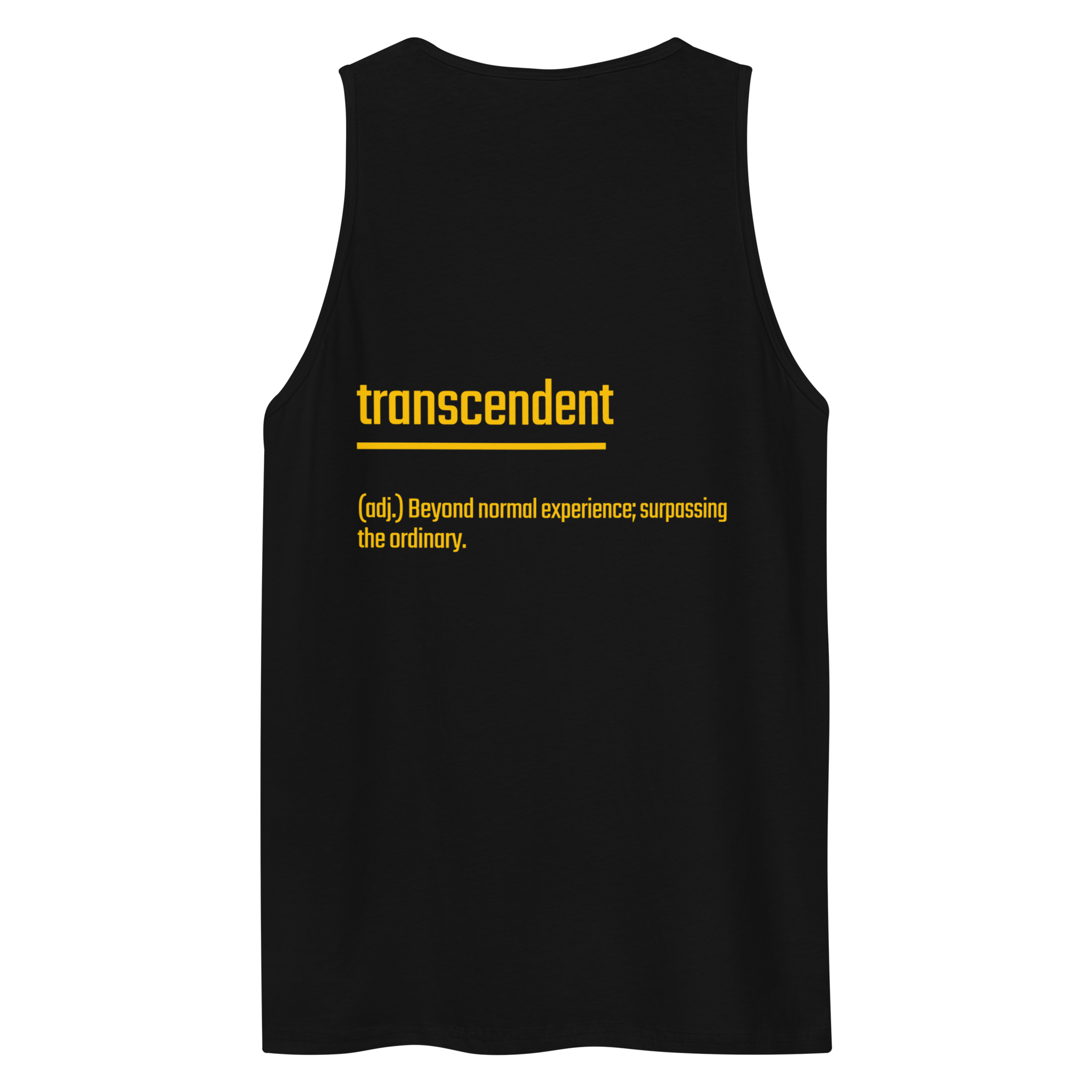 IntrovertedAlpha™ Tank Top in Black for men, premium everyday tank with a clean athletic fit