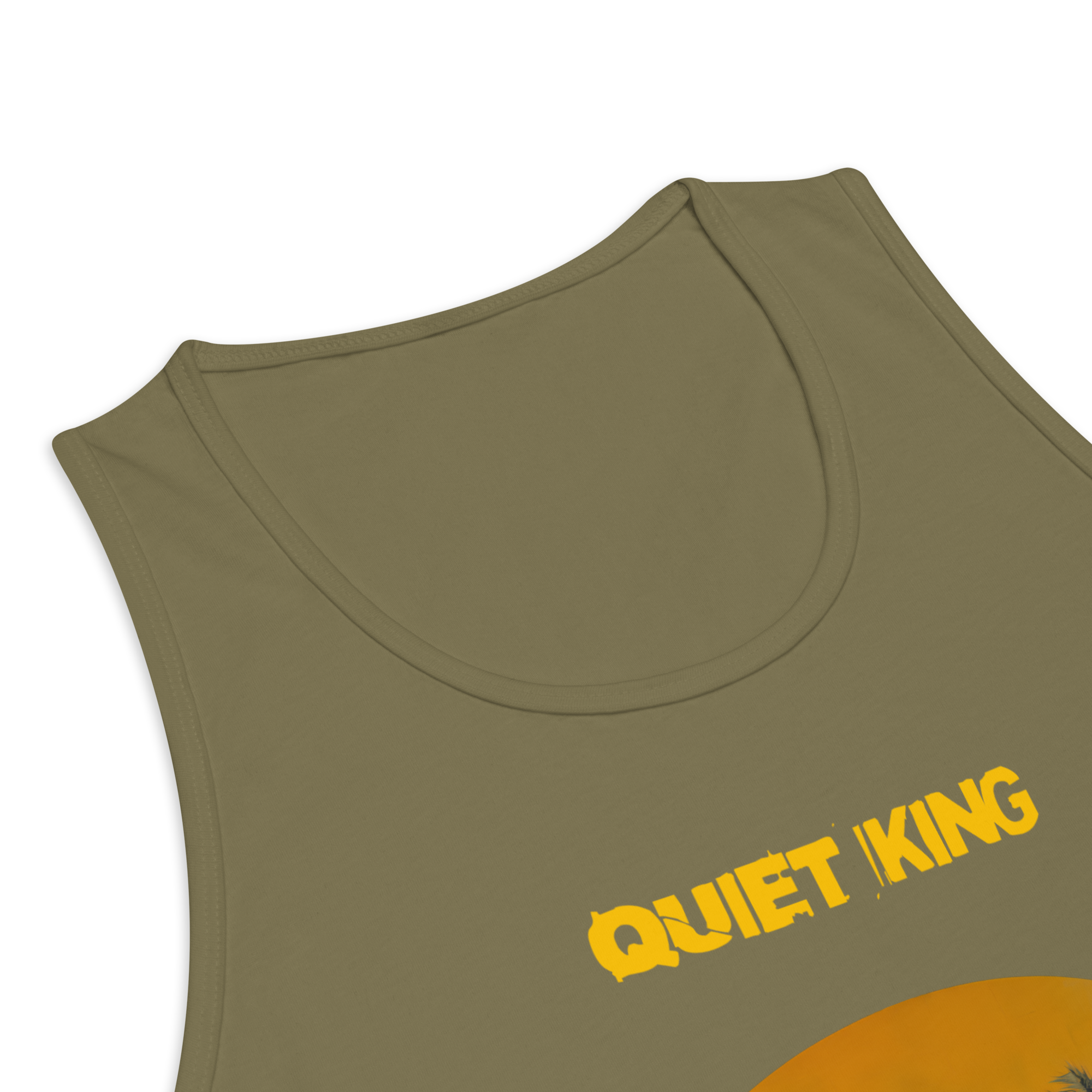 Xantho Philos™ Tank Top in Military Green for men, athletic streetwear tank with a grounded utilitarian tone