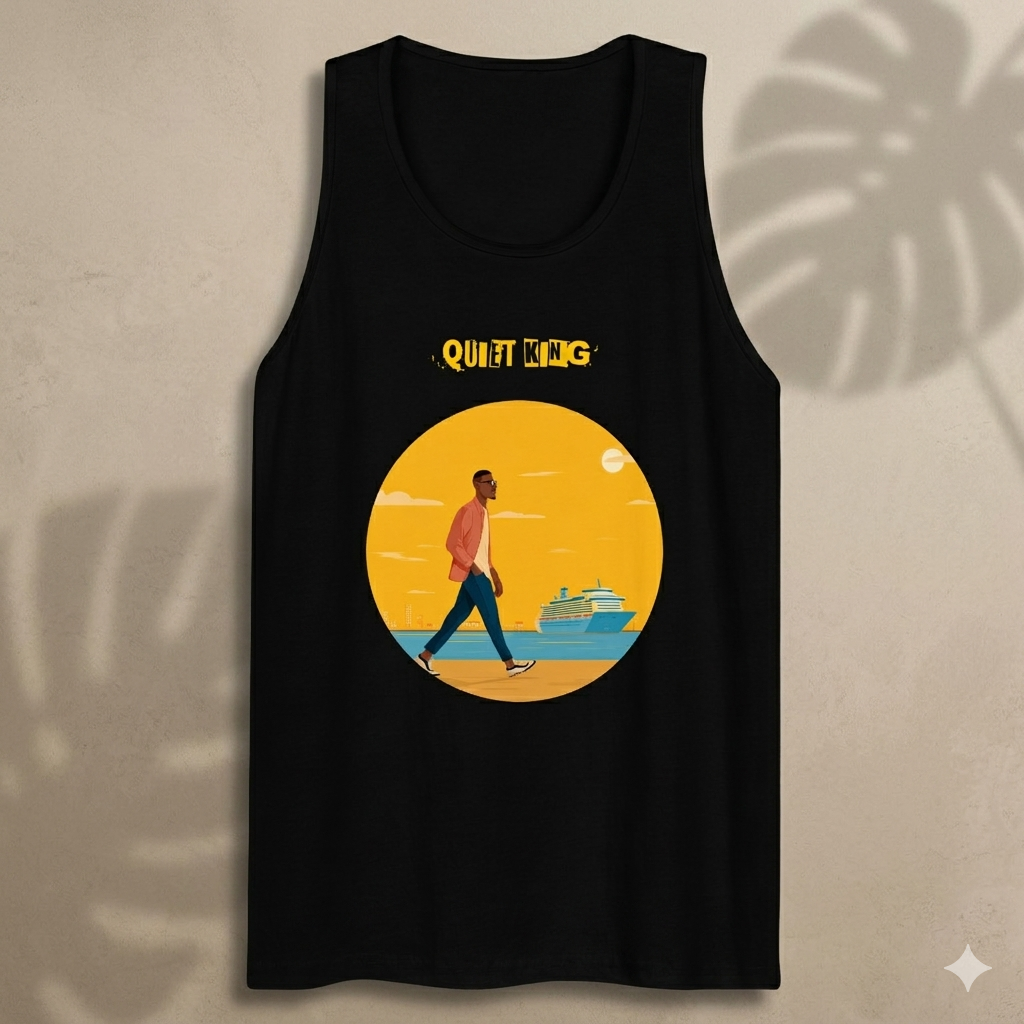 Xantho Philos™ Tank Top in Black for men, premium everyday tank with a clean athletic fit
