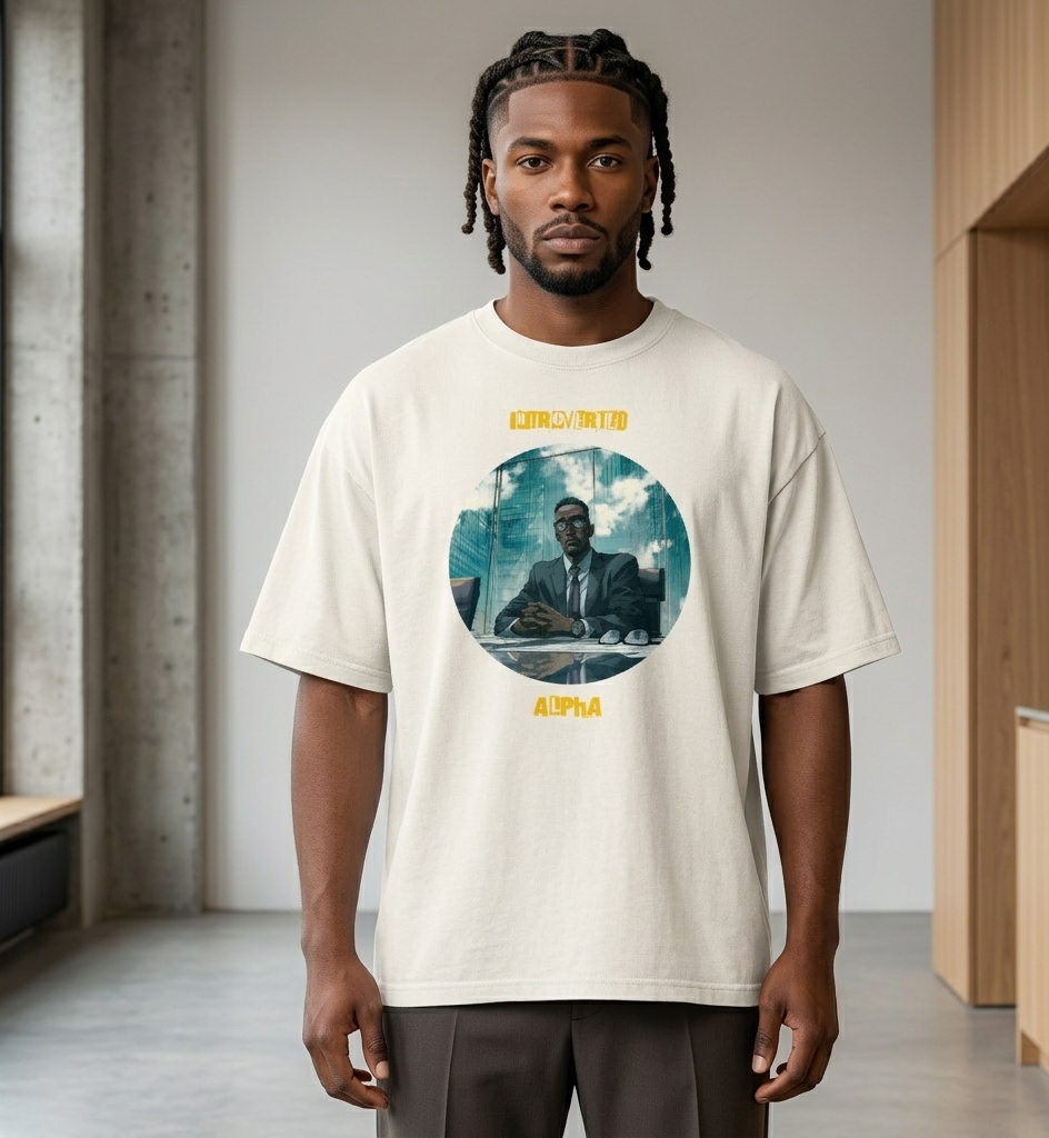 IntrovertedAlpha™ Oversized Faded T-Shirt — ISTJ Edition 018