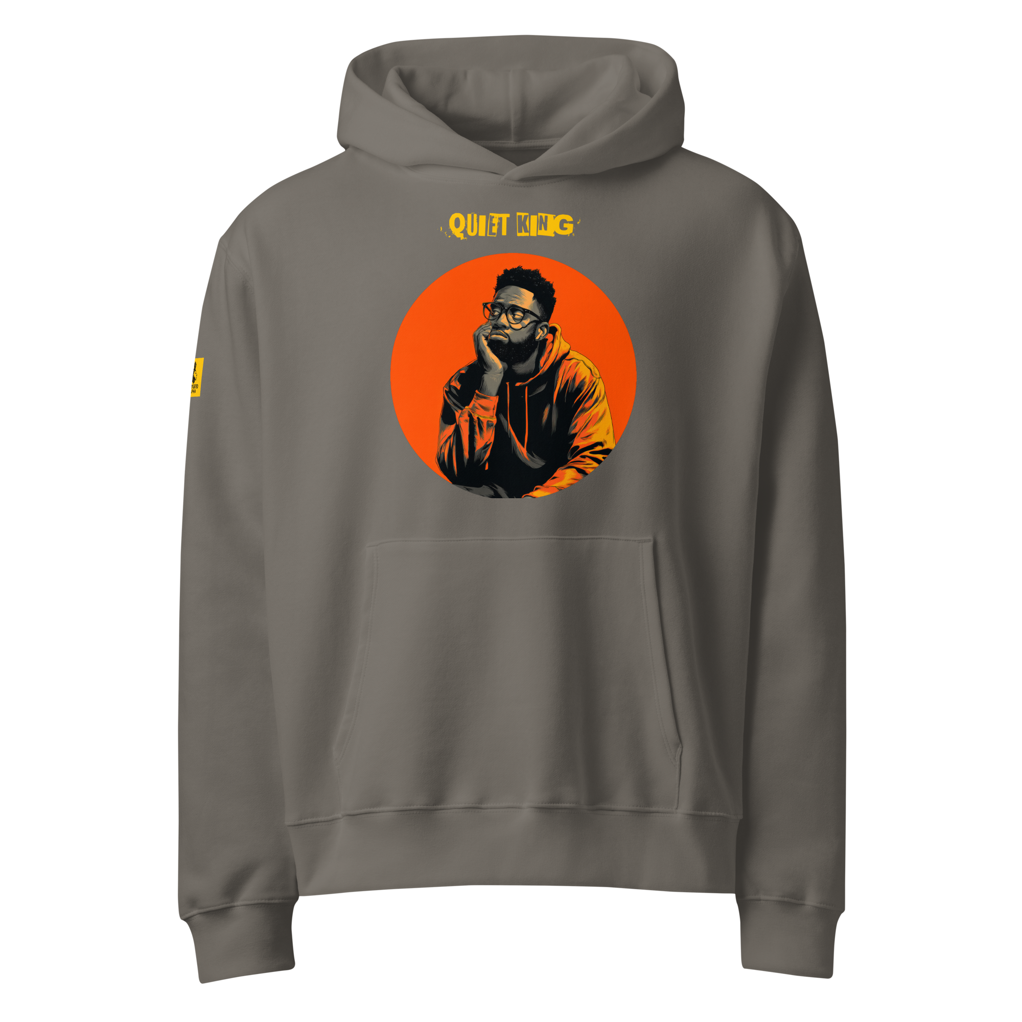 Xantho Philos™ Oversized Hoodie in Asphalt for men, clean minimalist hoodie with premium heavyweight comfort