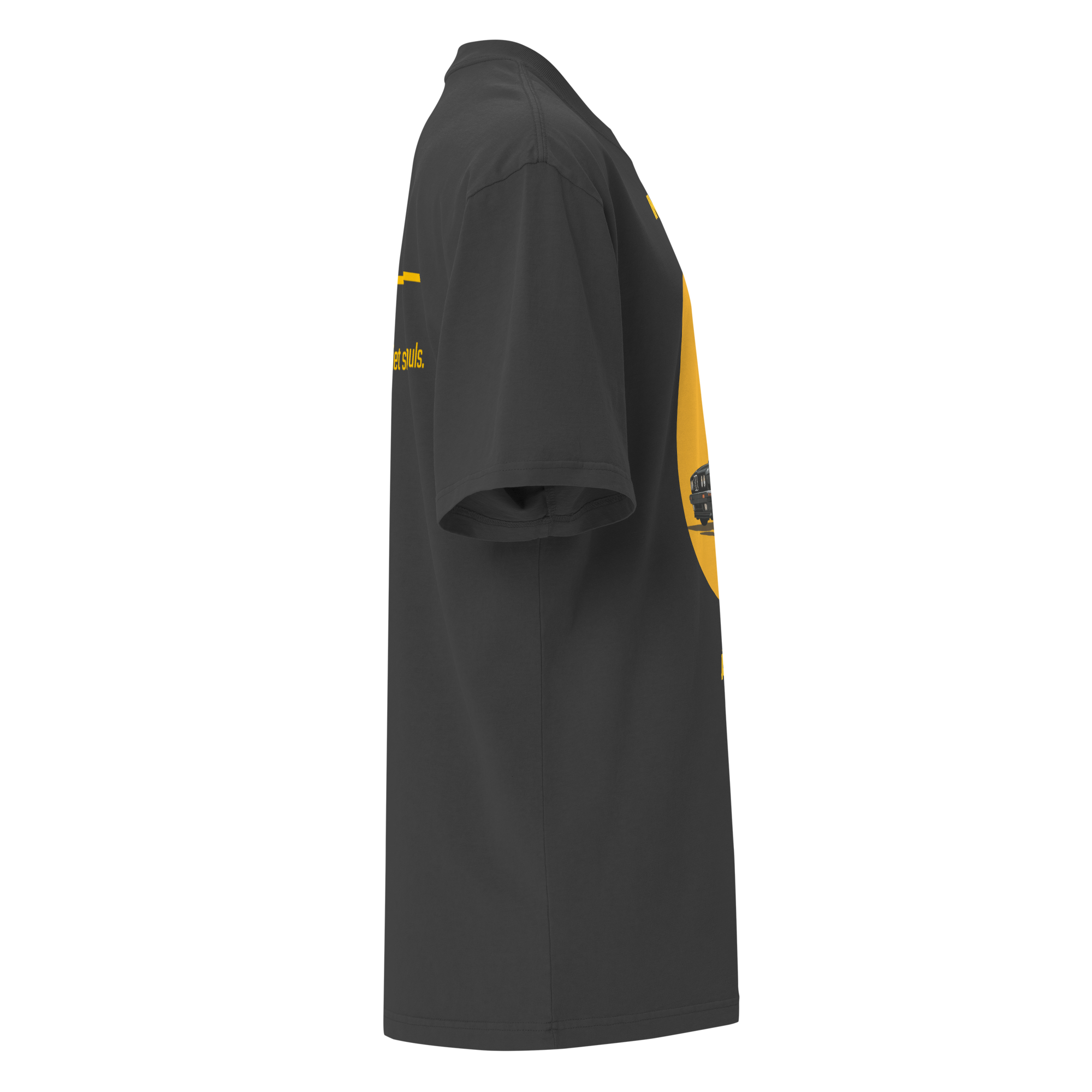 Xantho Philos™ Oversized Faded T-Shirt in Faded Black for men, vintage-wash streetwear with a relaxed oversized fit
