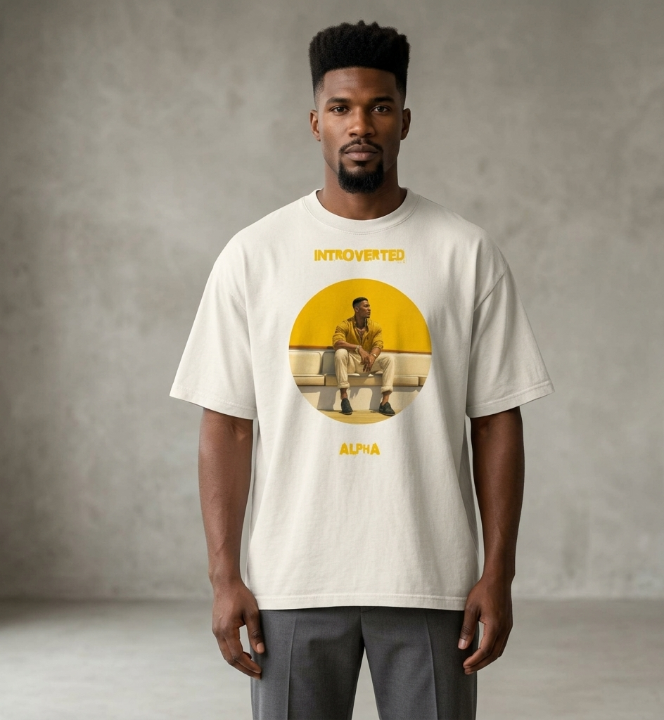 Xantho Philos™ Oversized Faded T-Shirt in Faded Bone for men, soft neutral oversized T-shirt with a minimalist streetwear feel