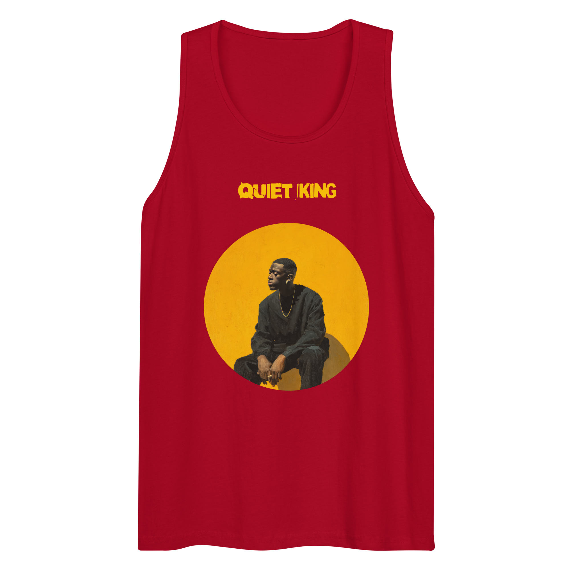 Xantho Philos™ Tank Top in Red for men, bold premium tank top with lightweight streetwear style