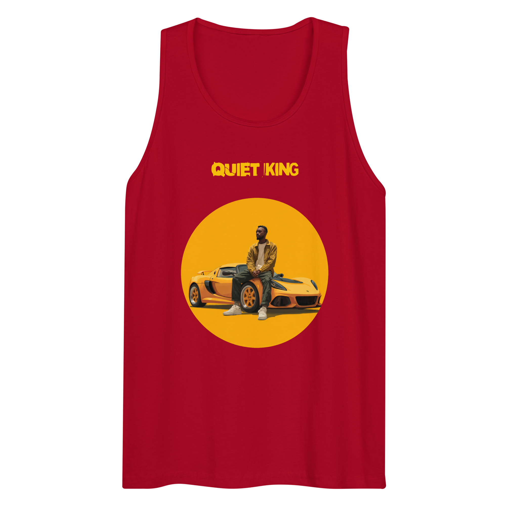 Xantho Philos™ Tank Top in Red for men, bold premium tank top with lightweight streetwear style