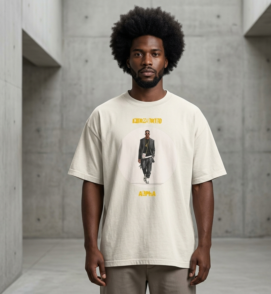 IntrovertedAlpha™ Oversized Faded T-Shirt — ISTJ Edition 023