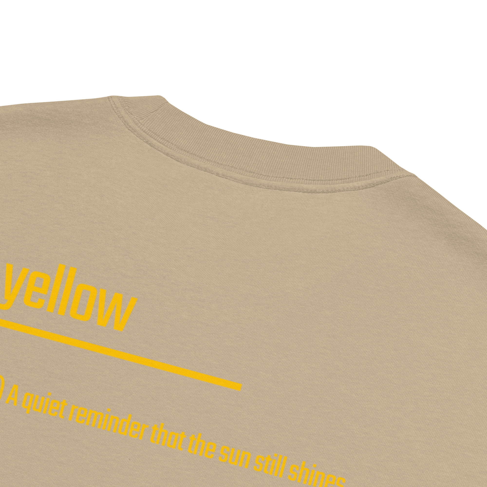 Xantho Philos™ Oversized Faded T-Shirt in Faded Khaki for men, neutral oversized T-shirt with casual streetwear style