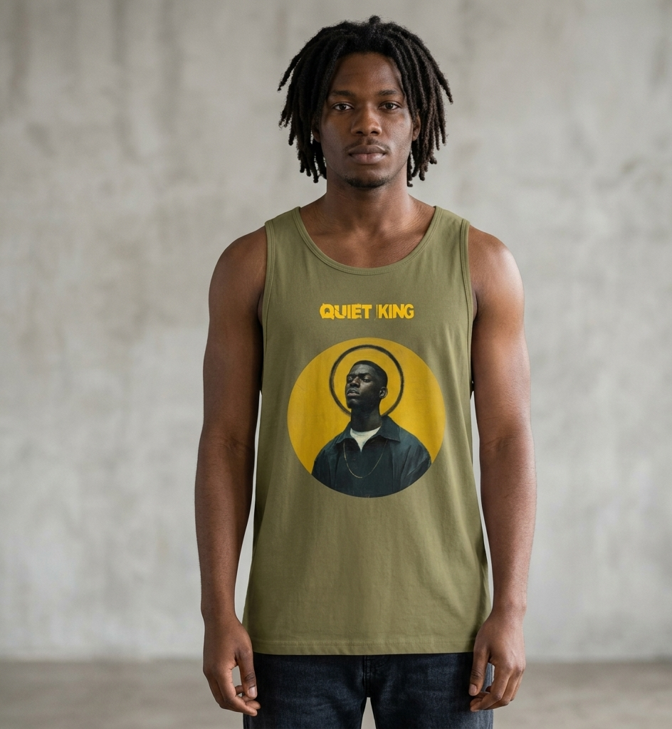 Xantho Philos™ Tank Top in Military Green for men, athletic streetwear tank with a grounded utilitarian tone