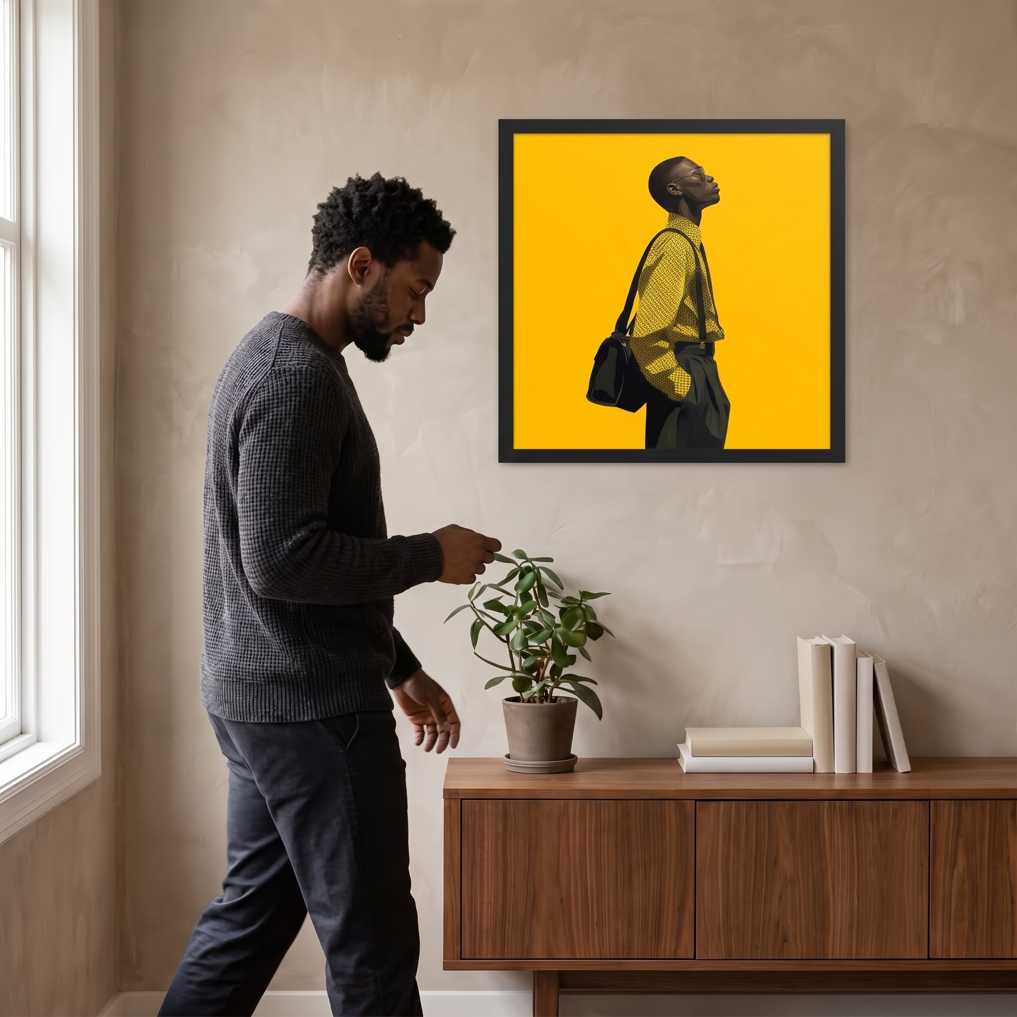 Own Your Pace — Enhanced Matte Framed Wall Art