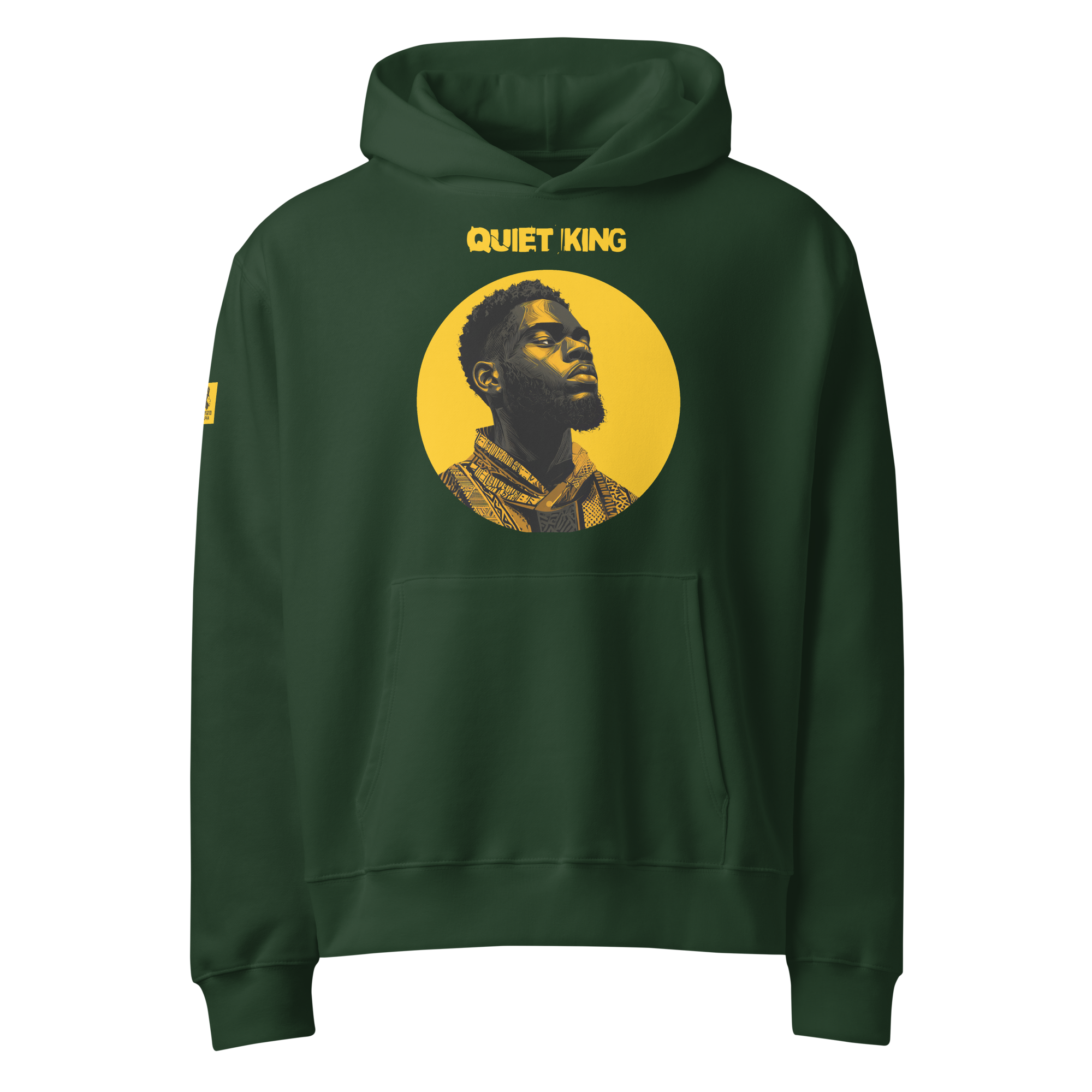 Xantho Philos™ Oversized Hoodie in Forest for men, elevated everyday streetwear with a relaxed oversized fit